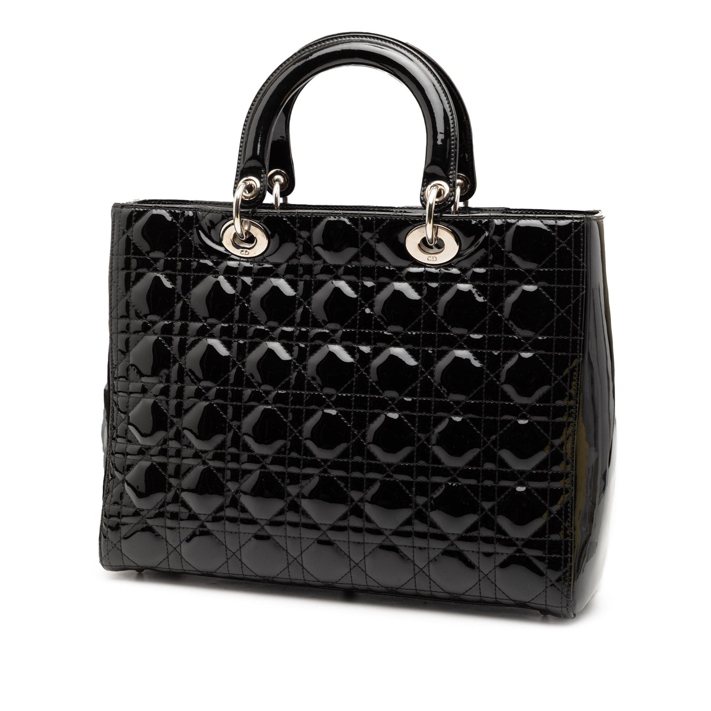 Dior Large Patent Cannage Lady Dior