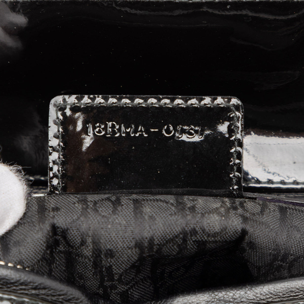 Dior Large Patent Cannage Lady Dior