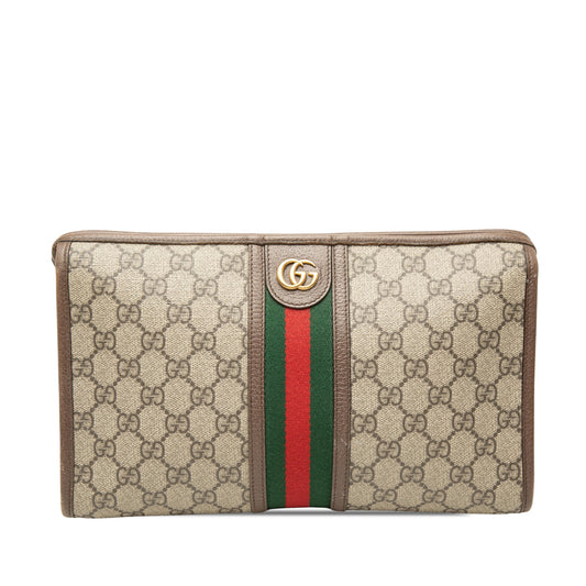 Gucci GG Supreme Web Ophidia Clutch