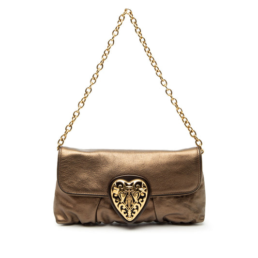 Gucci Metallic Calfskin Hysteria Shoulder Bag