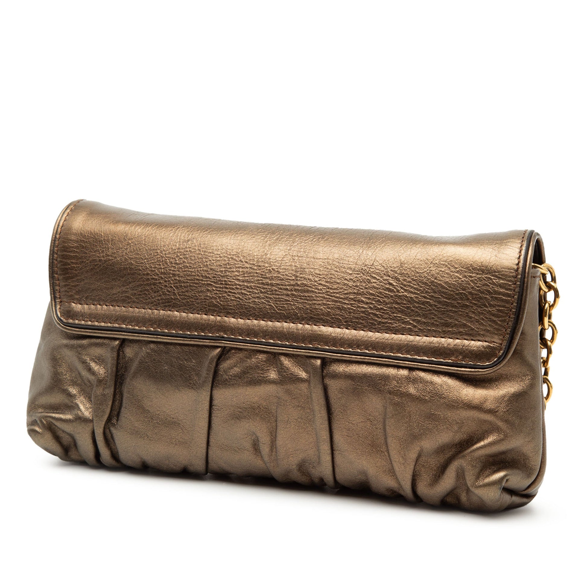 Gucci Metallic Calfskin Hysteria Shoulder Bag