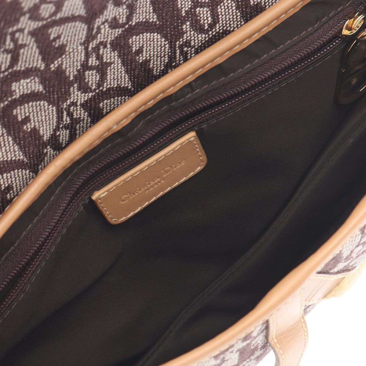 Dior Diorissimo Canvas Saddle Bag