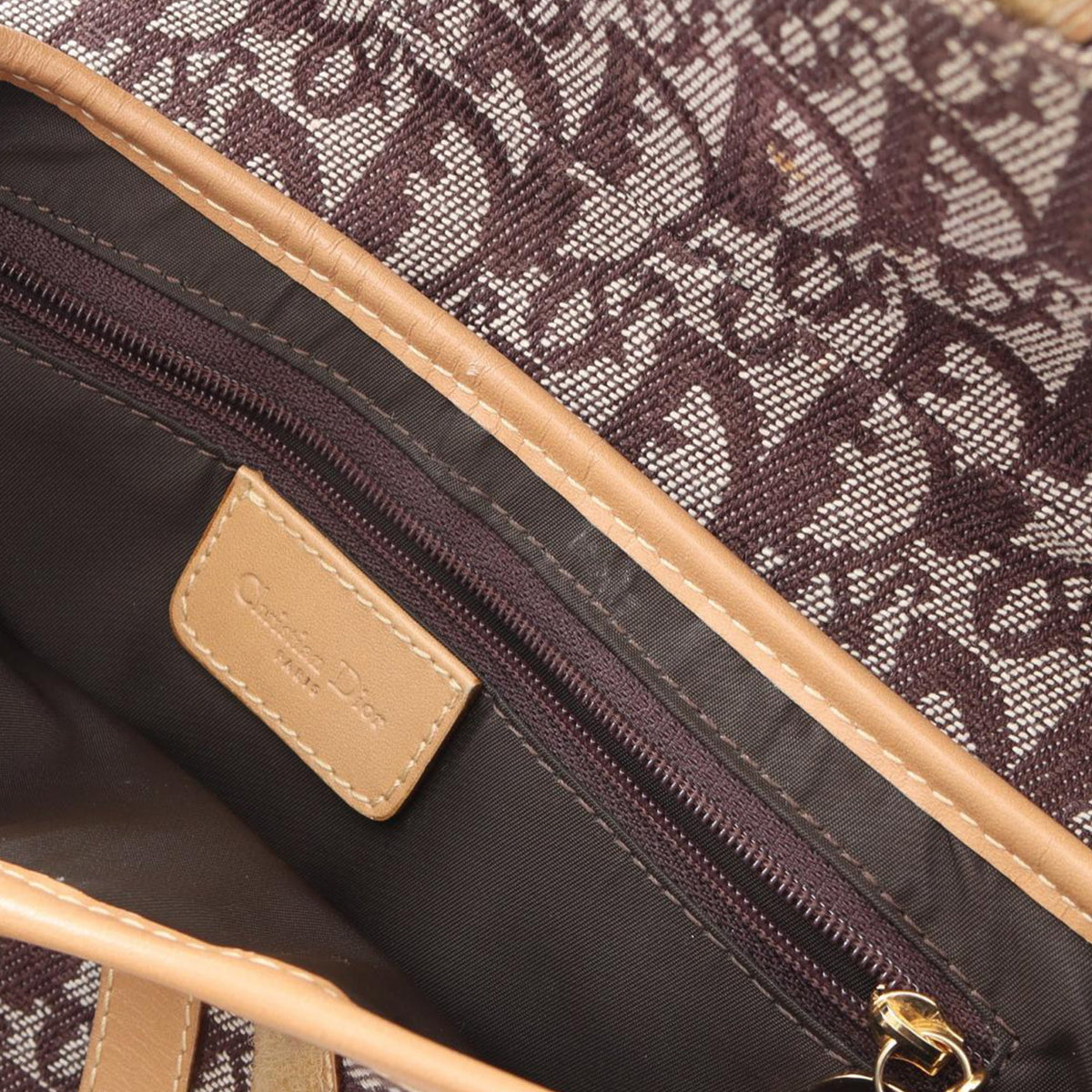 Dior Diorissimo Canvas Saddle Bag