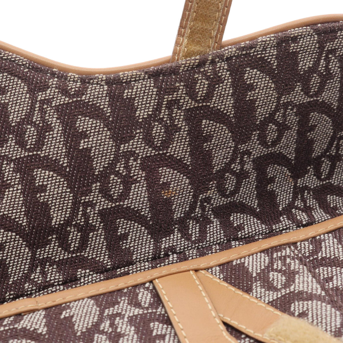 Dior Diorissimo Canvas Saddle Bag