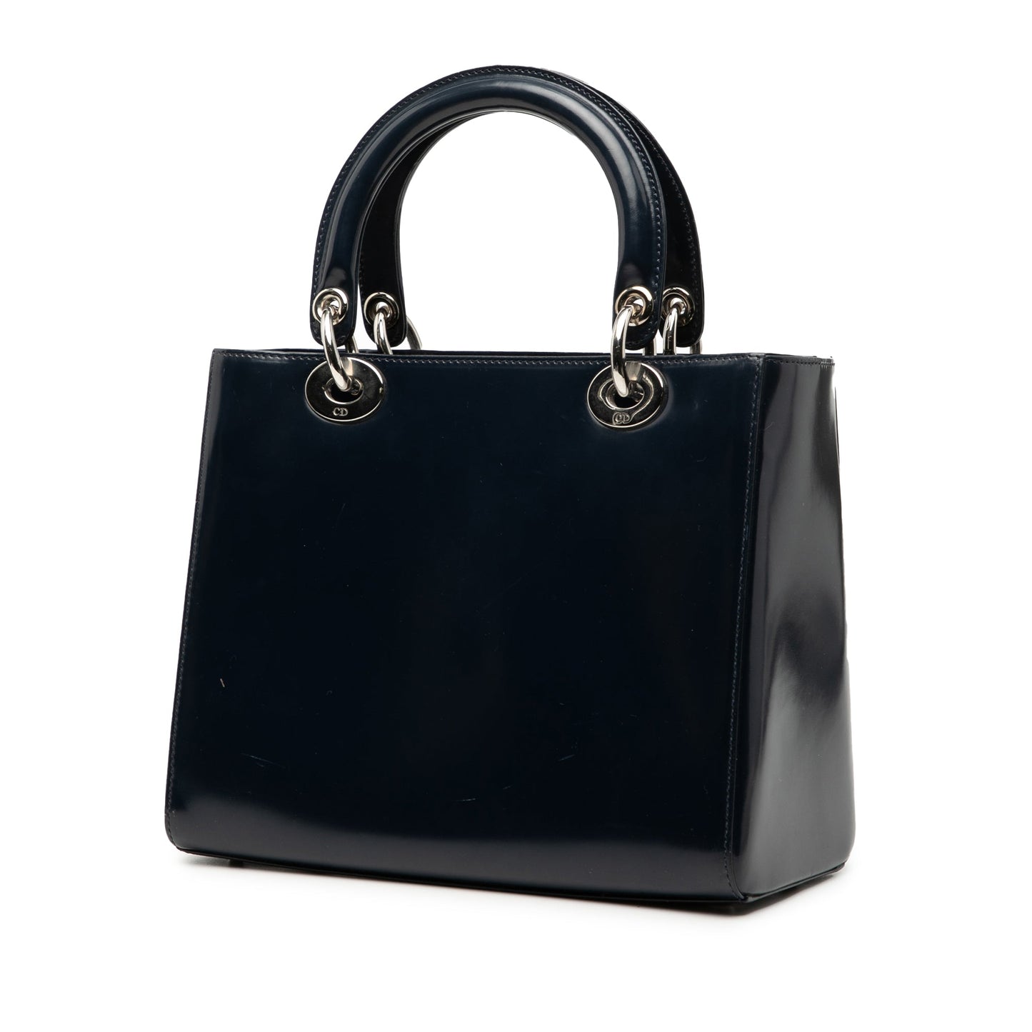 Medium Glazed Calfskin Lady Dior