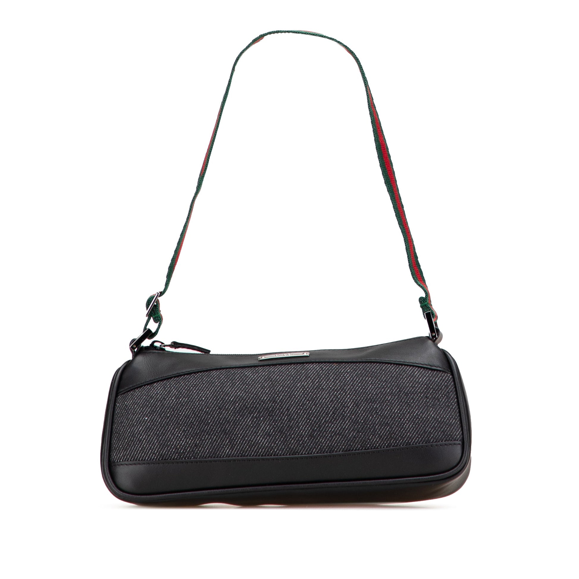 Gucci Denim Web Shoulder Bag