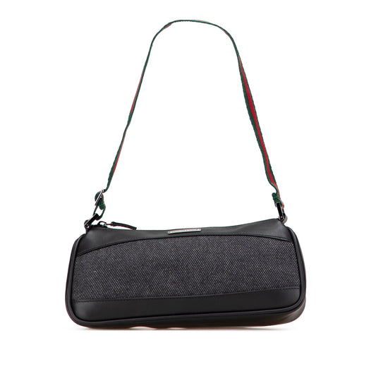 Gucci Denim Web Shoulder Bag