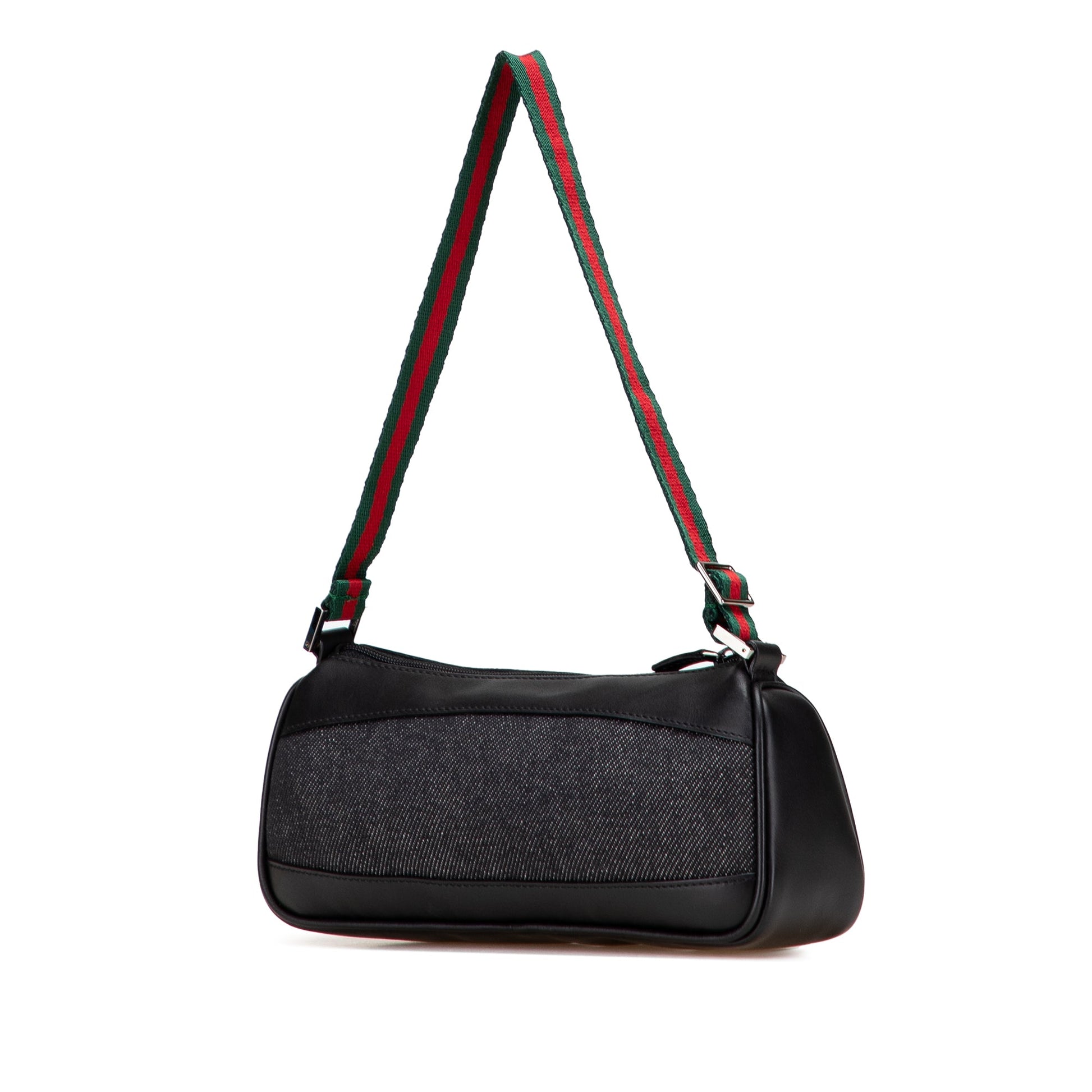 Gucci Denim Web Shoulder Bag