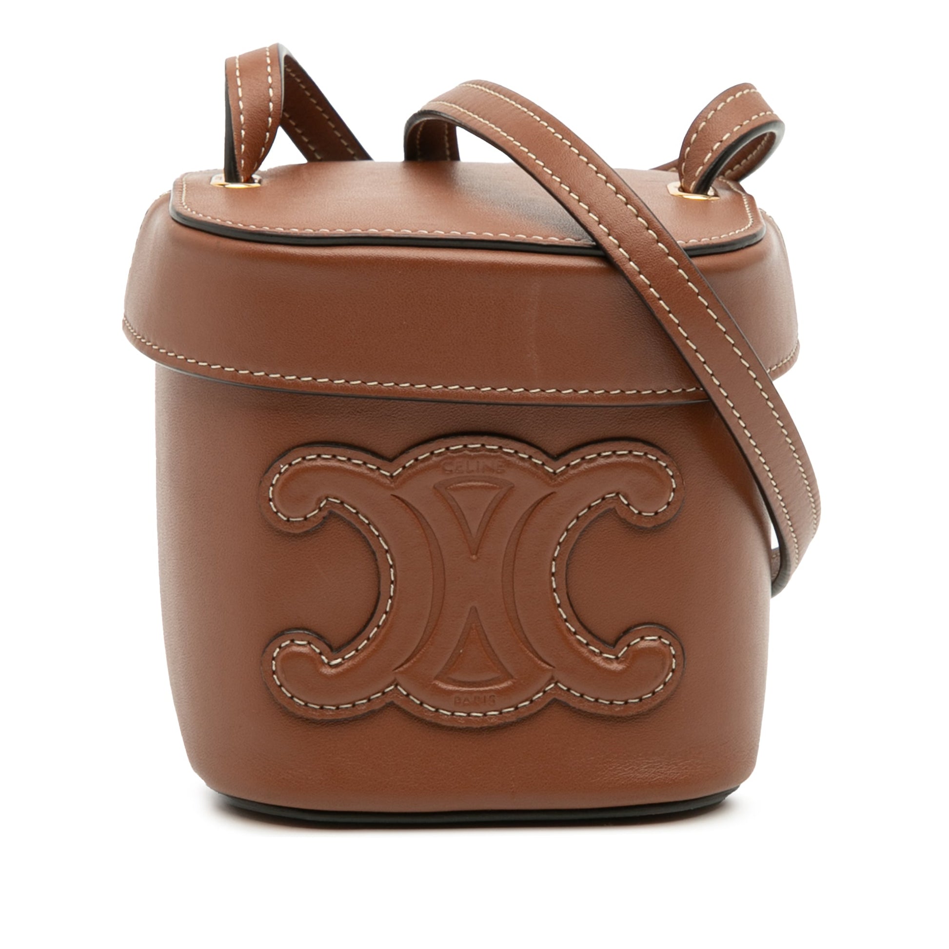 Celine Small Calfskin Cuir Triomphe Box Bag