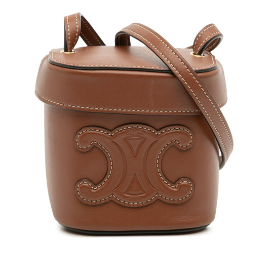 Celine Small Calfskin Cuir Triomphe Box Bag