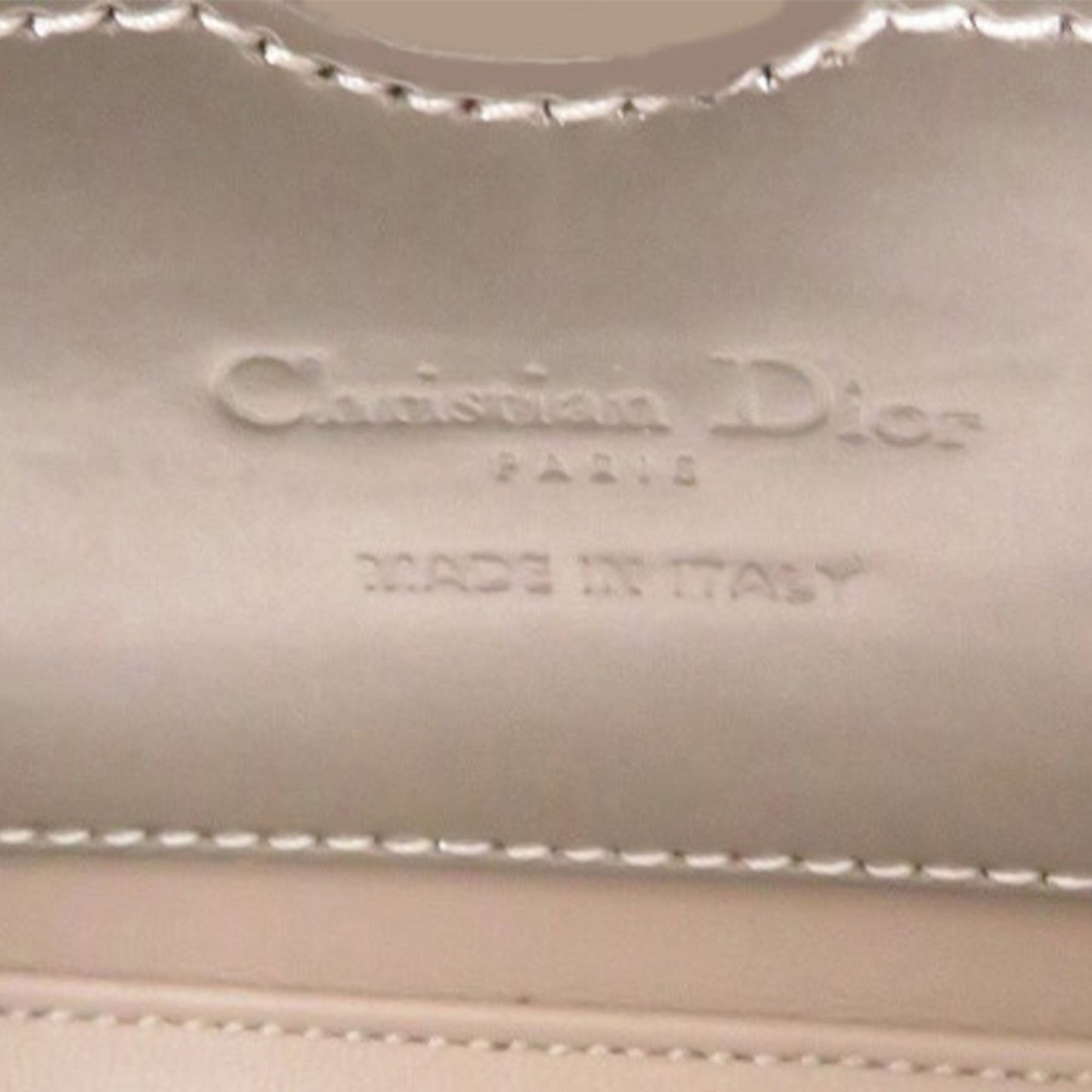 Dior Micro Metallic Patent Cannage Bear Lady Dior