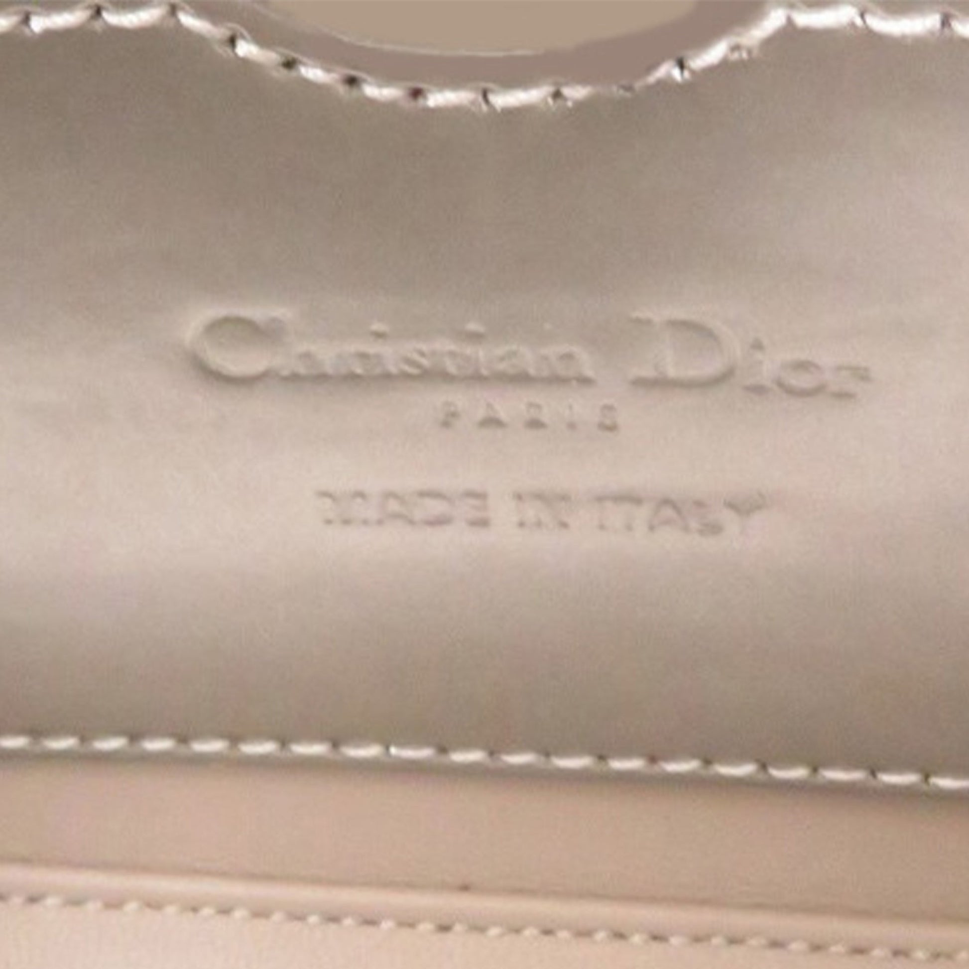 Dior Micro Metallic Patent Cannage Bear Lady Dior