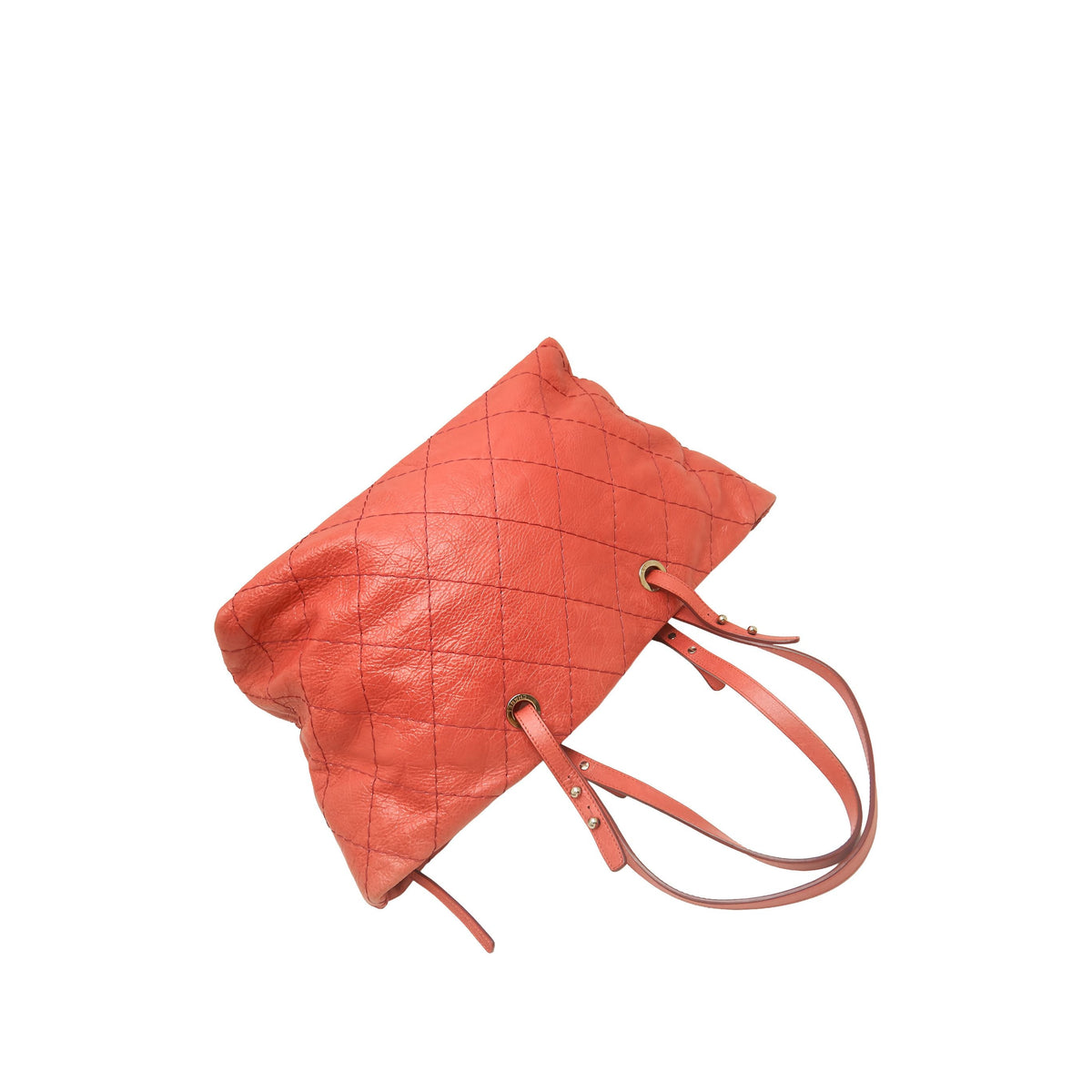 Chanel Large Glazed Calfskin On The Road Tote — Red