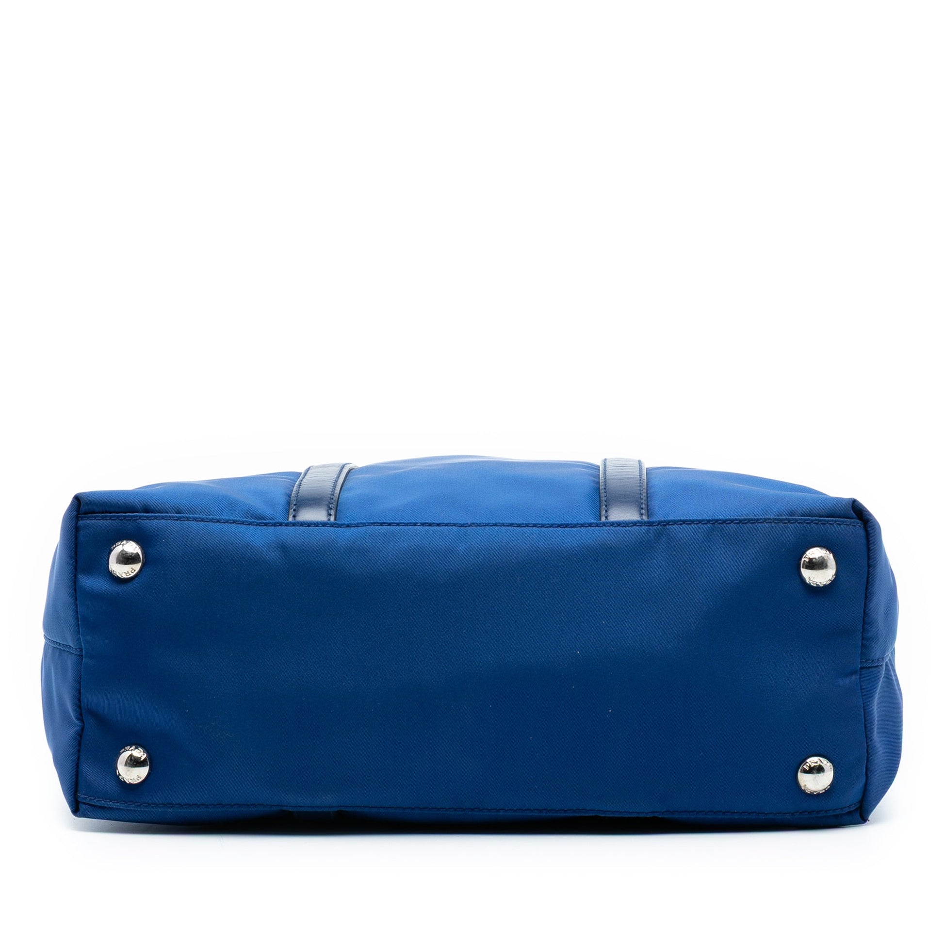 Prada Vitello Trimmed Tessuto Satchel