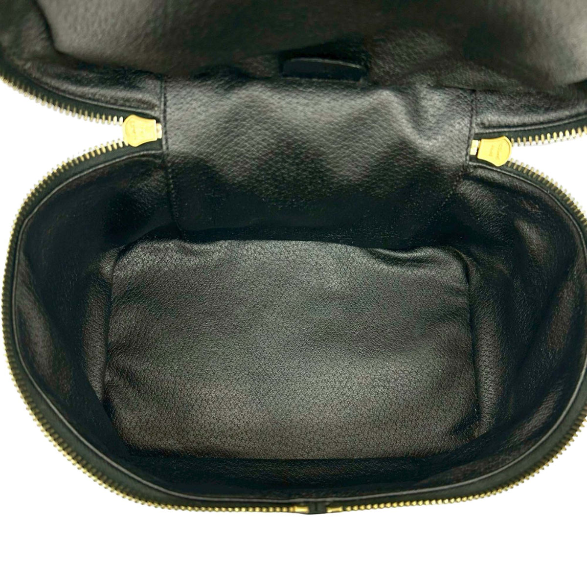 Celine Macadam Coated Canvas Double Zip Vanity Bag