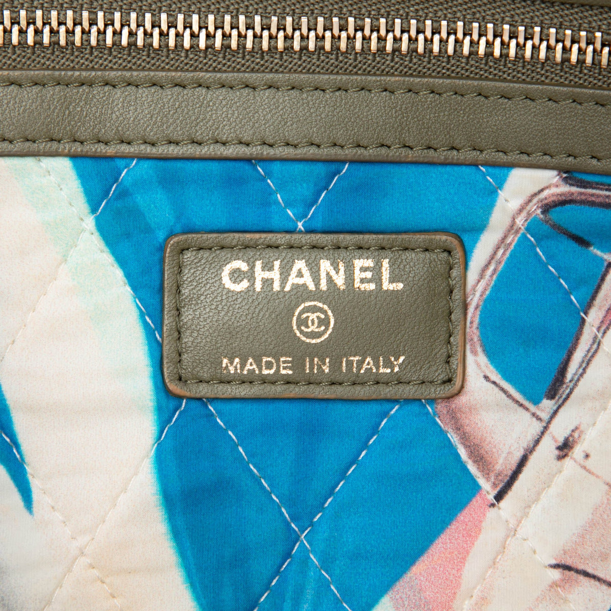 Chanel Large Quilted Lambskin Cuba La Habana O Case Clutch