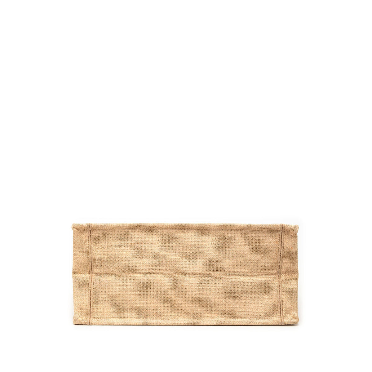 Dior Medium Jute Embroidered Book Tote — Beige