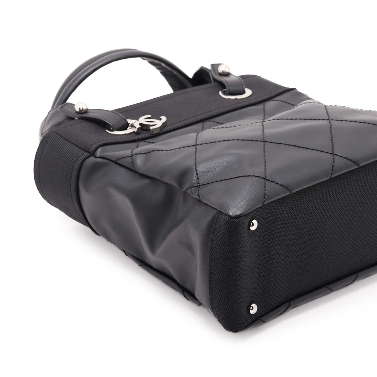 Chanel Small Quilted Coated Canvas Paris Biarritz Tote