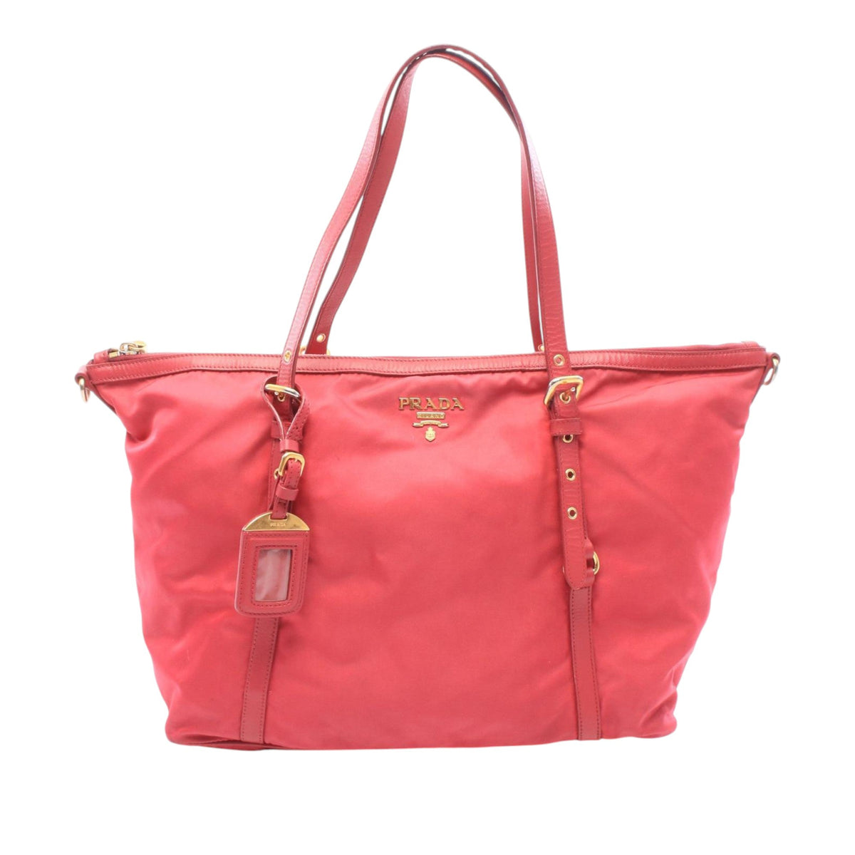 Prada Tessuto Shoulder Bag — Pink