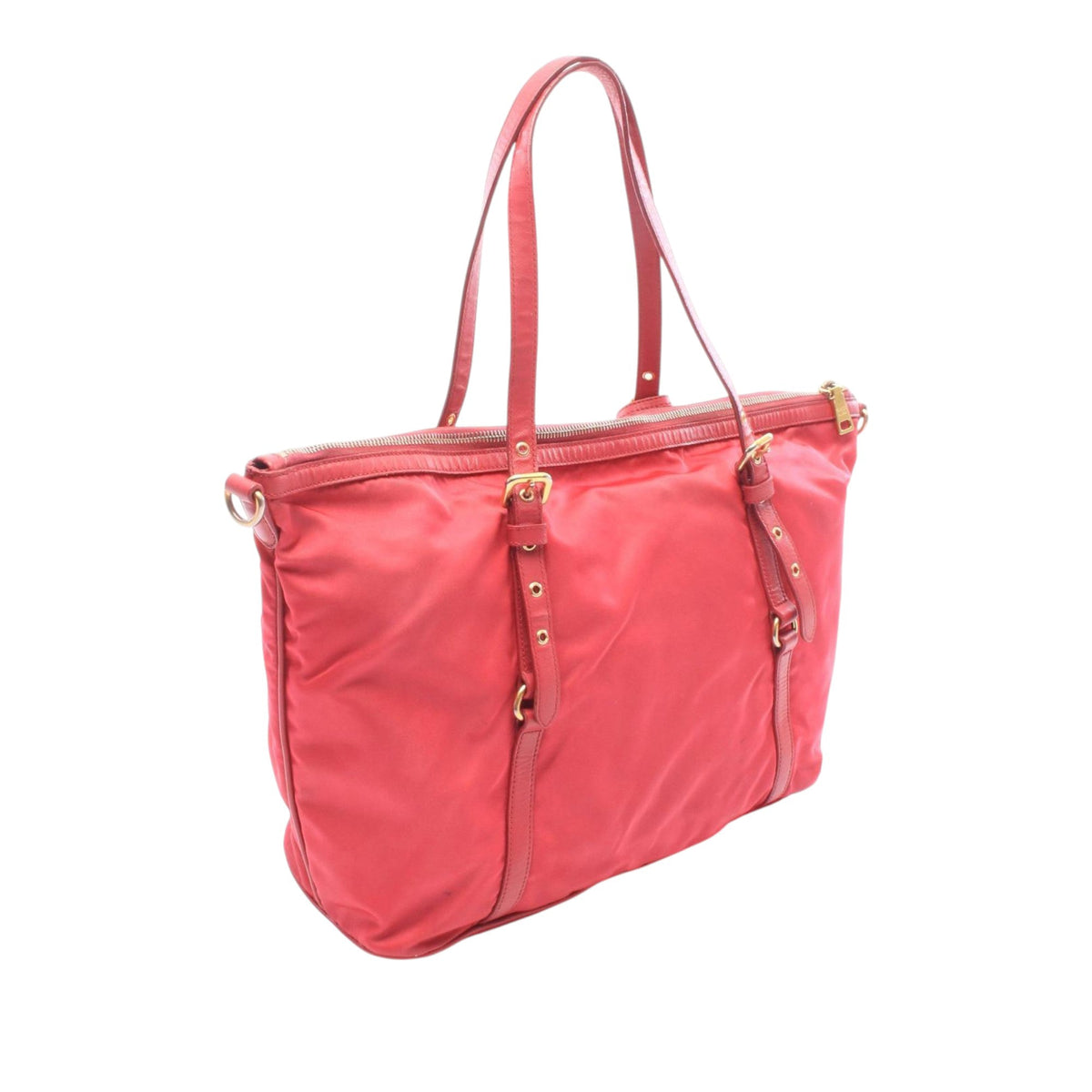Prada Tessuto Shoulder Bag — Pink