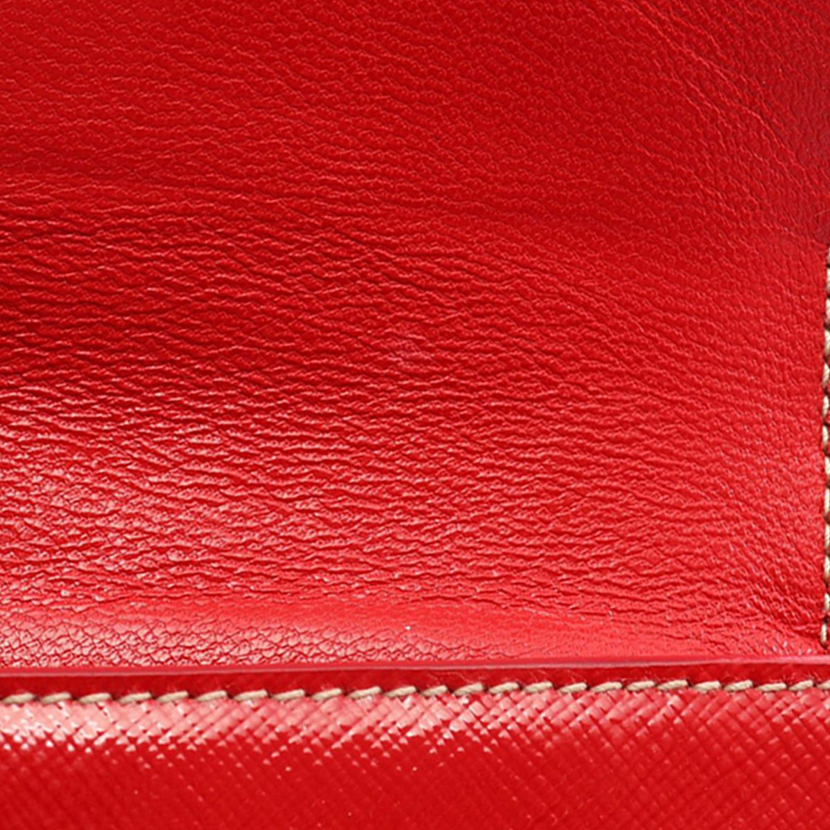 Prada Saffiano Vernice Crossbody — Red