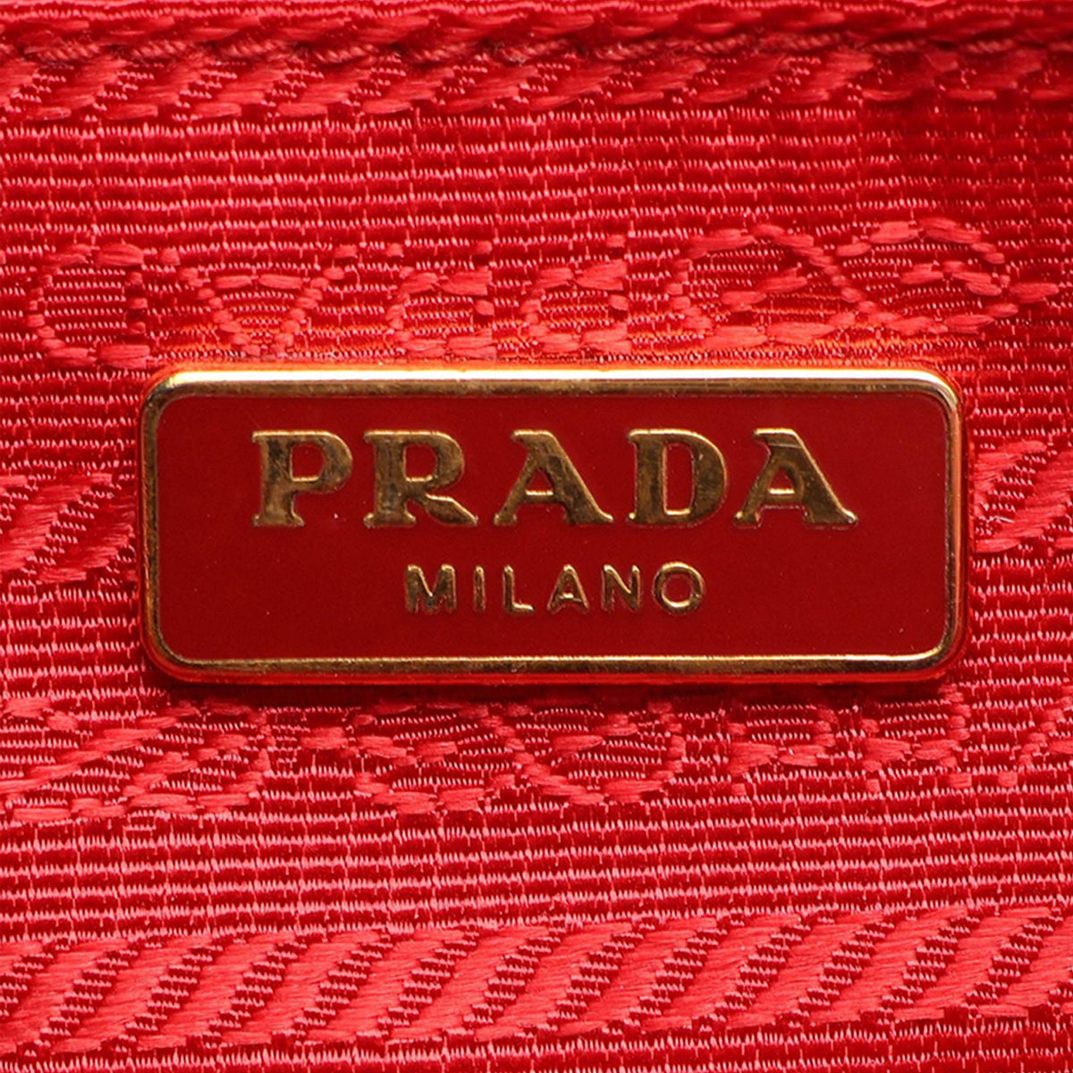 Prada Saffiano Vernice Crossbody — Red