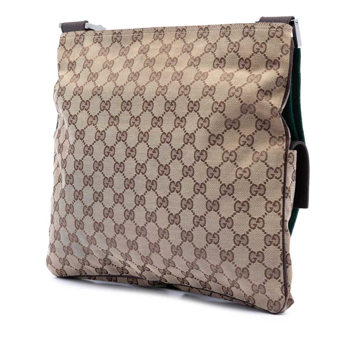 Gucci GG Canvas Web Double Pocket Crossbody