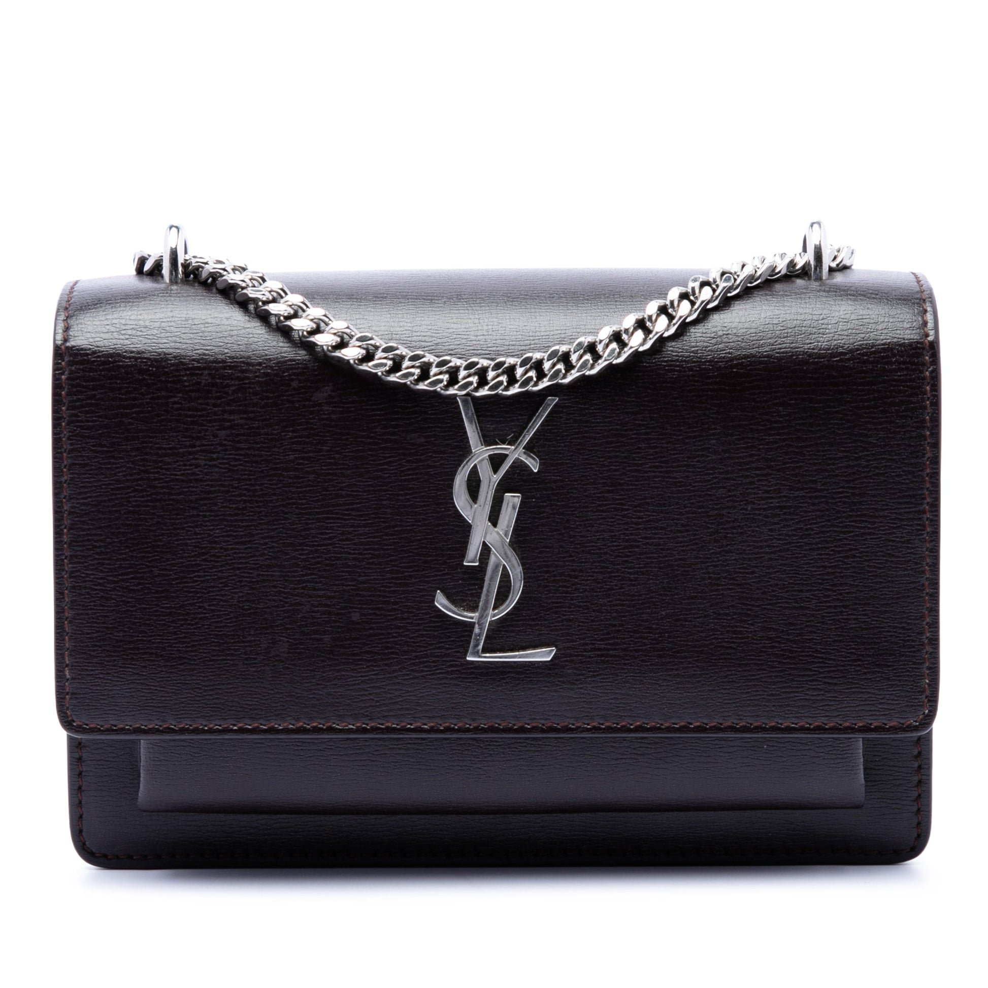 Saint Laurent Small Calfskin Monogram Sunset Crossbody