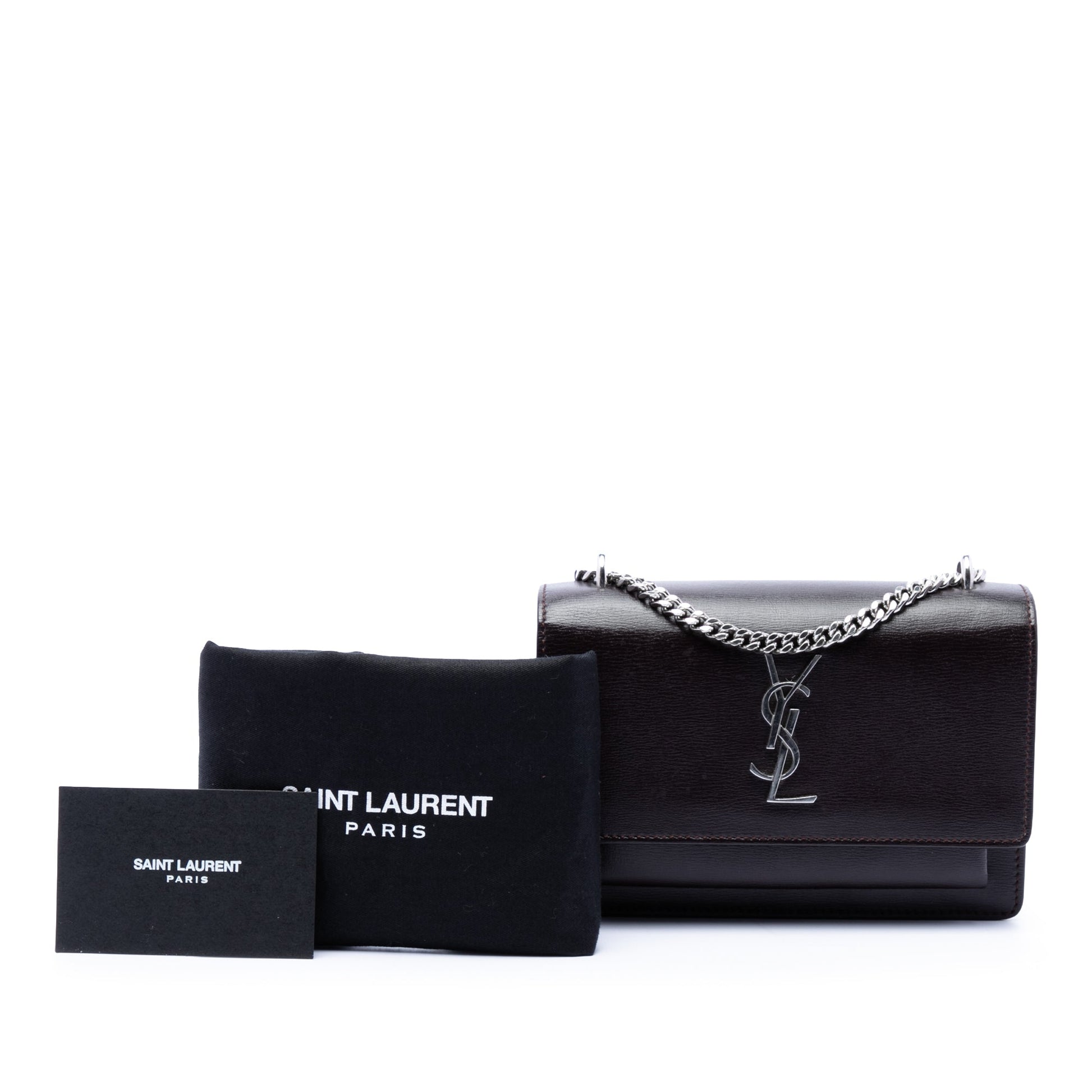 Saint Laurent Small Calfskin Monogram Sunset Crossbody