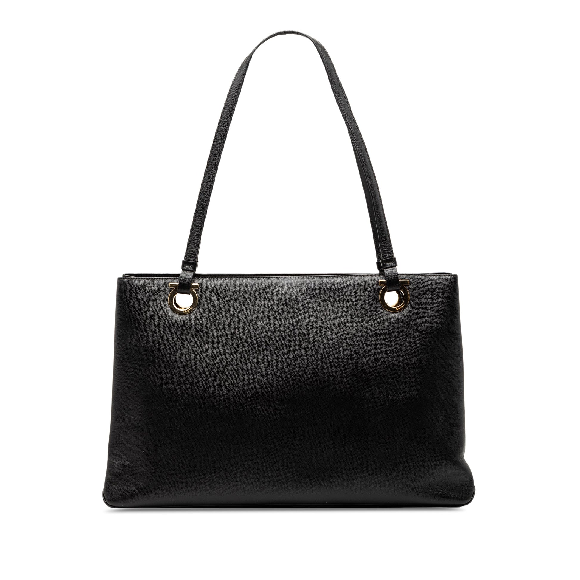 Ferragamo Leather Gancini Tote