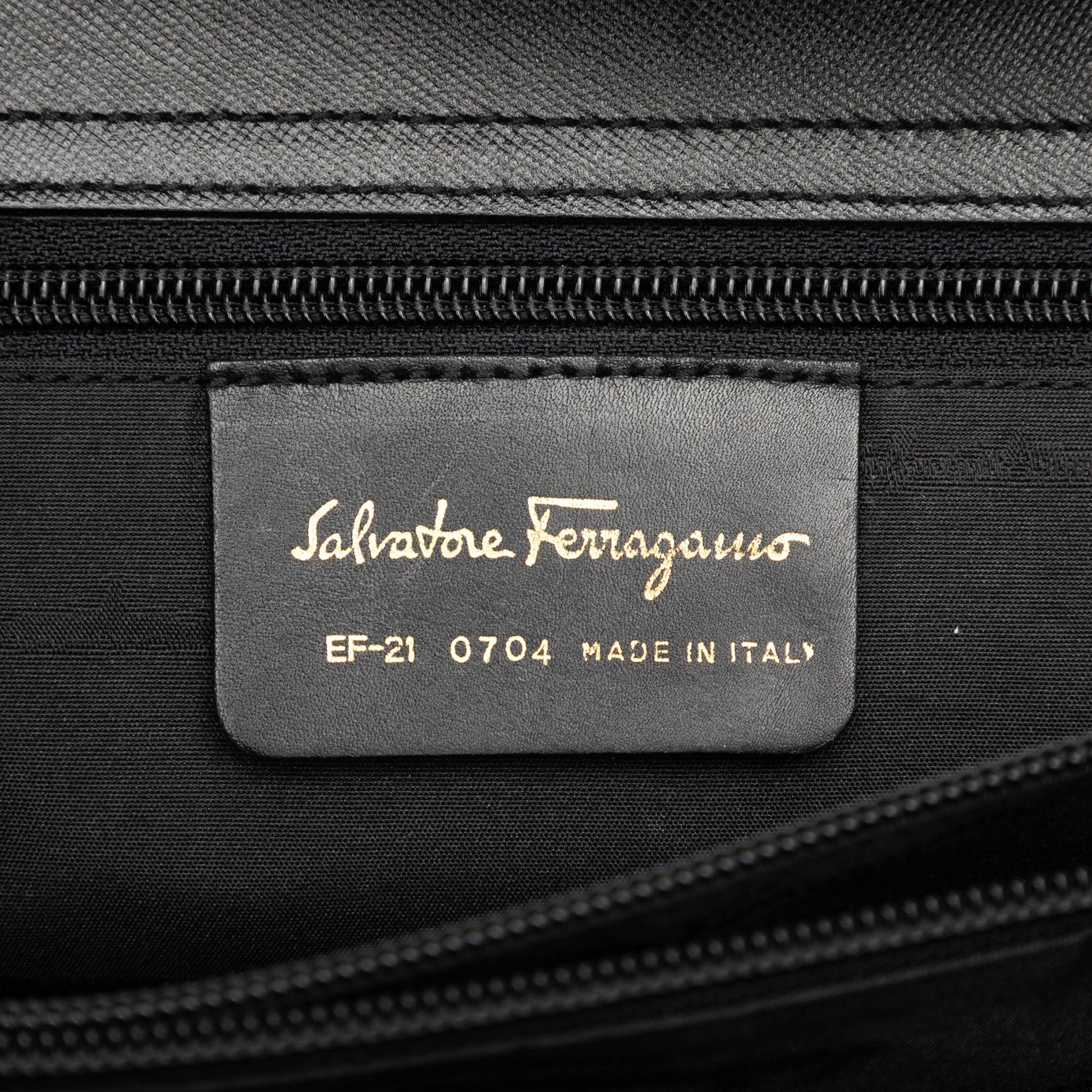 Ferragamo Leather Gancini Tote