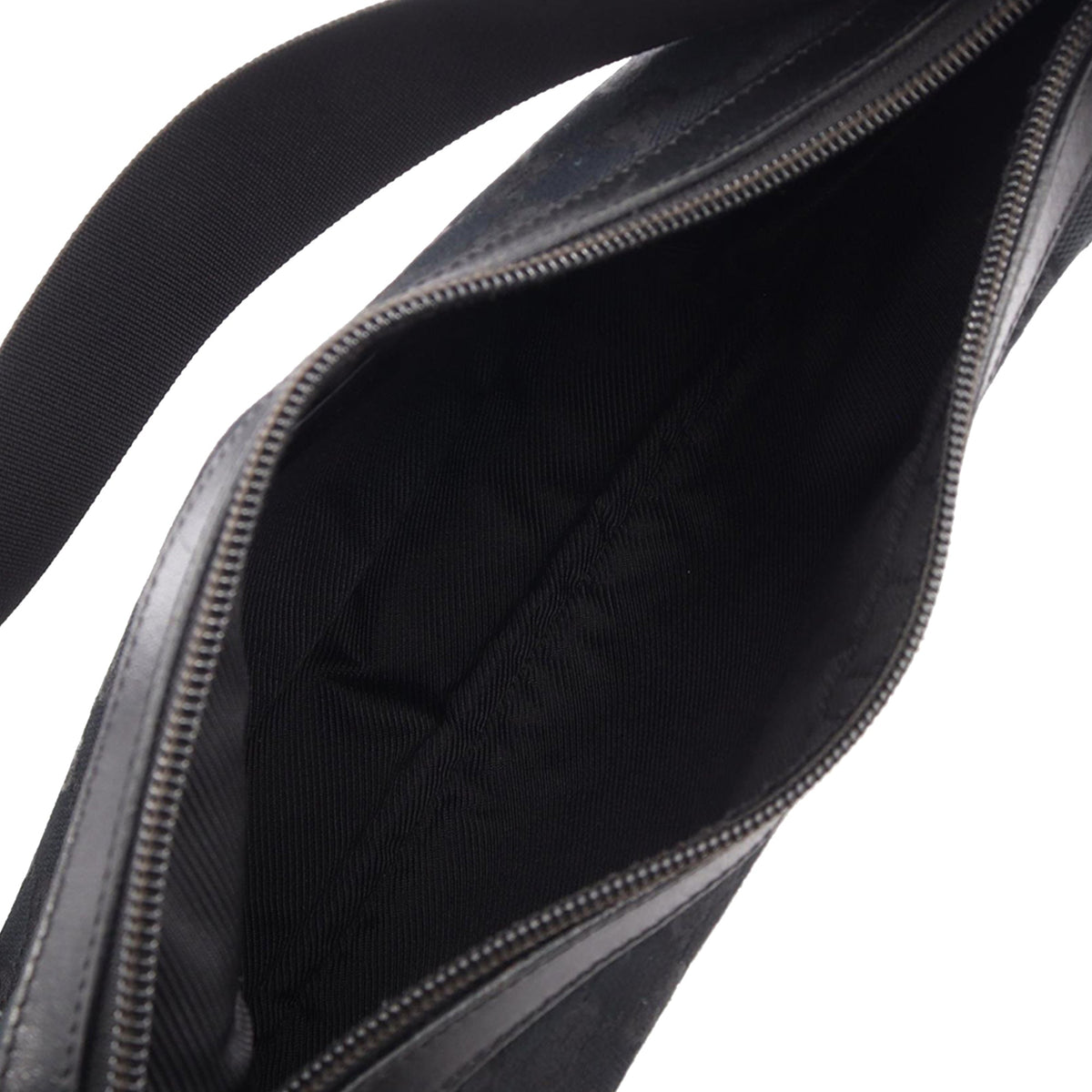 Gucci GG Canvas Crossbody Bag — Black