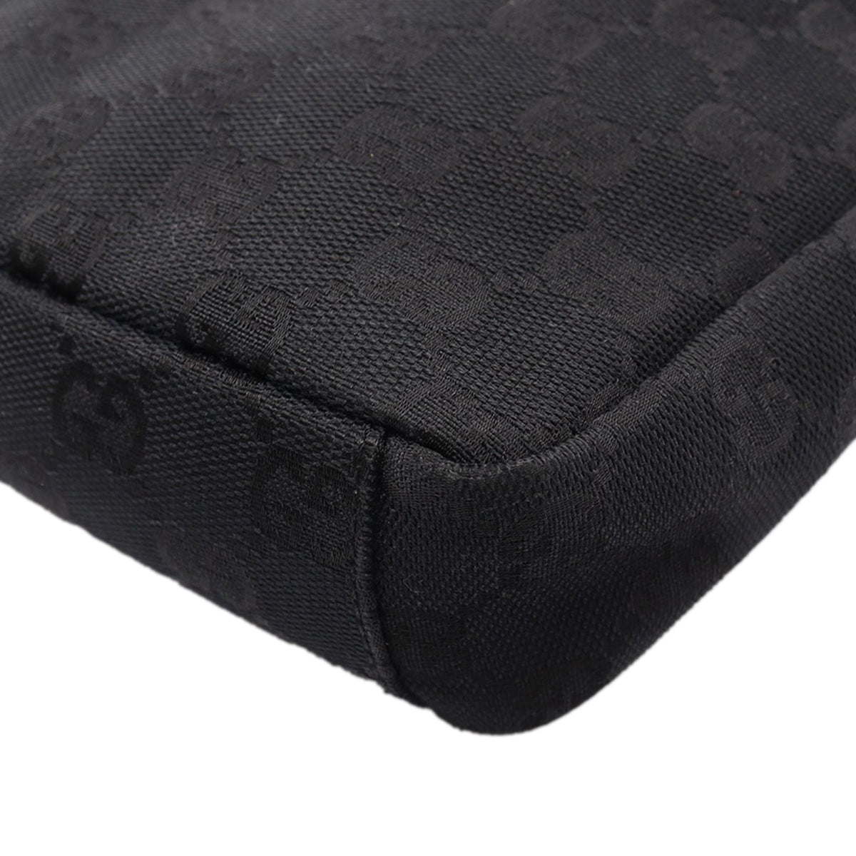 Gucci GG Canvas Crossbody Bag — Black
