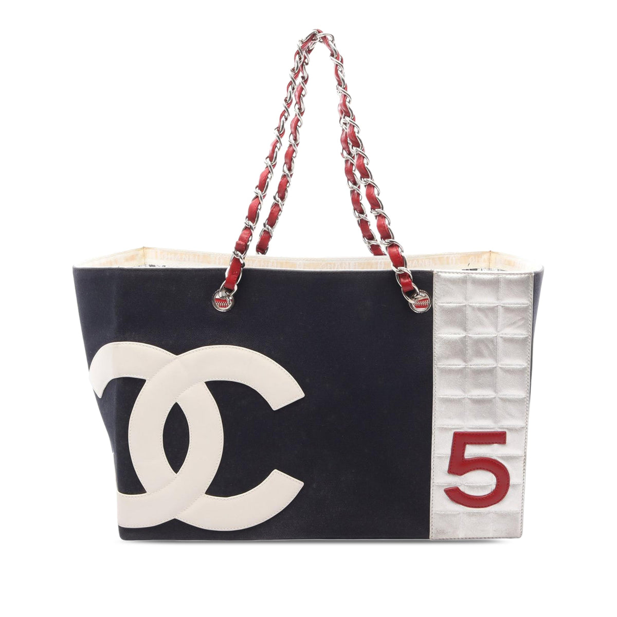 Chanel No. 5 Shopping Tote Bag — Blue