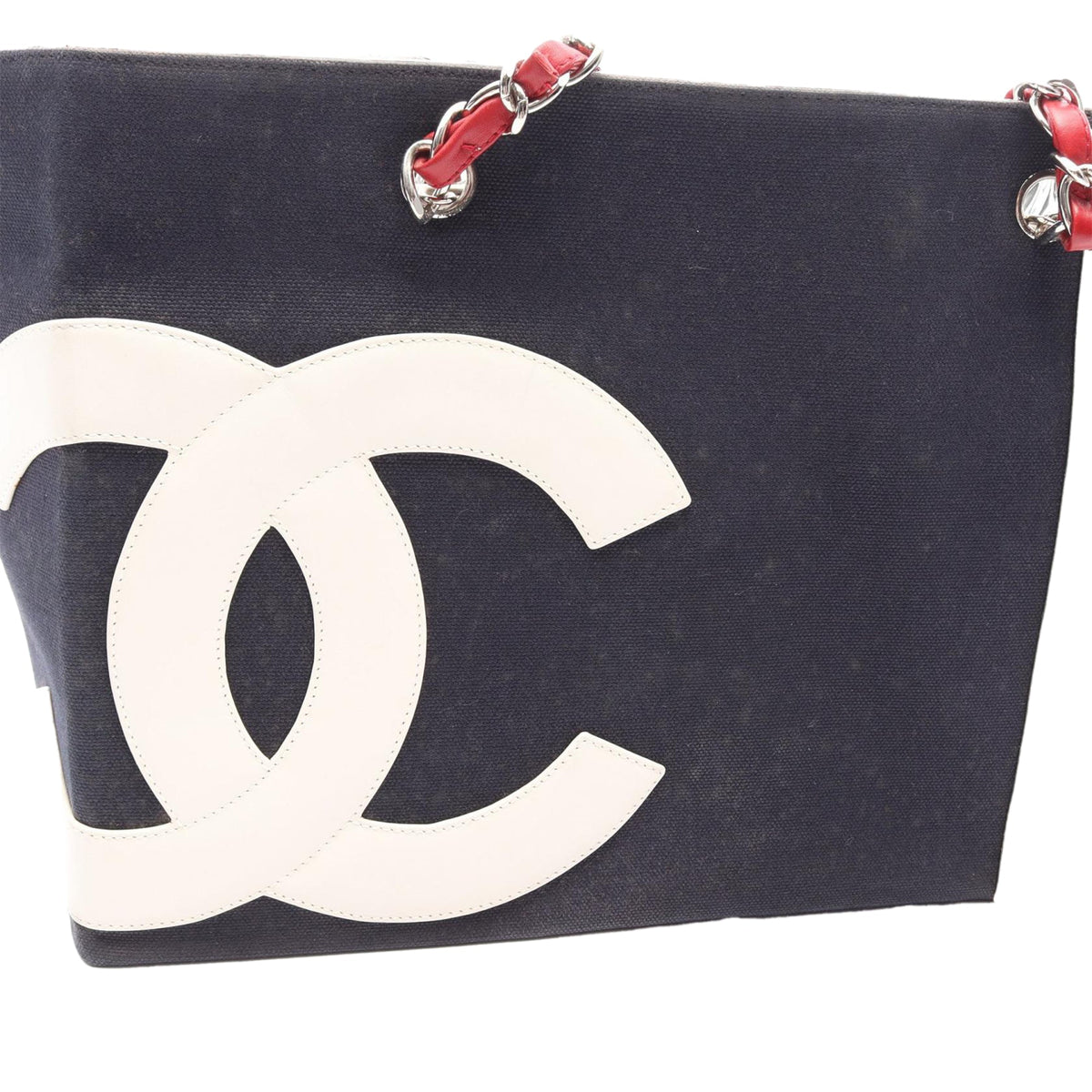 Chanel No. 5 Shopping Tote Bag — Blue