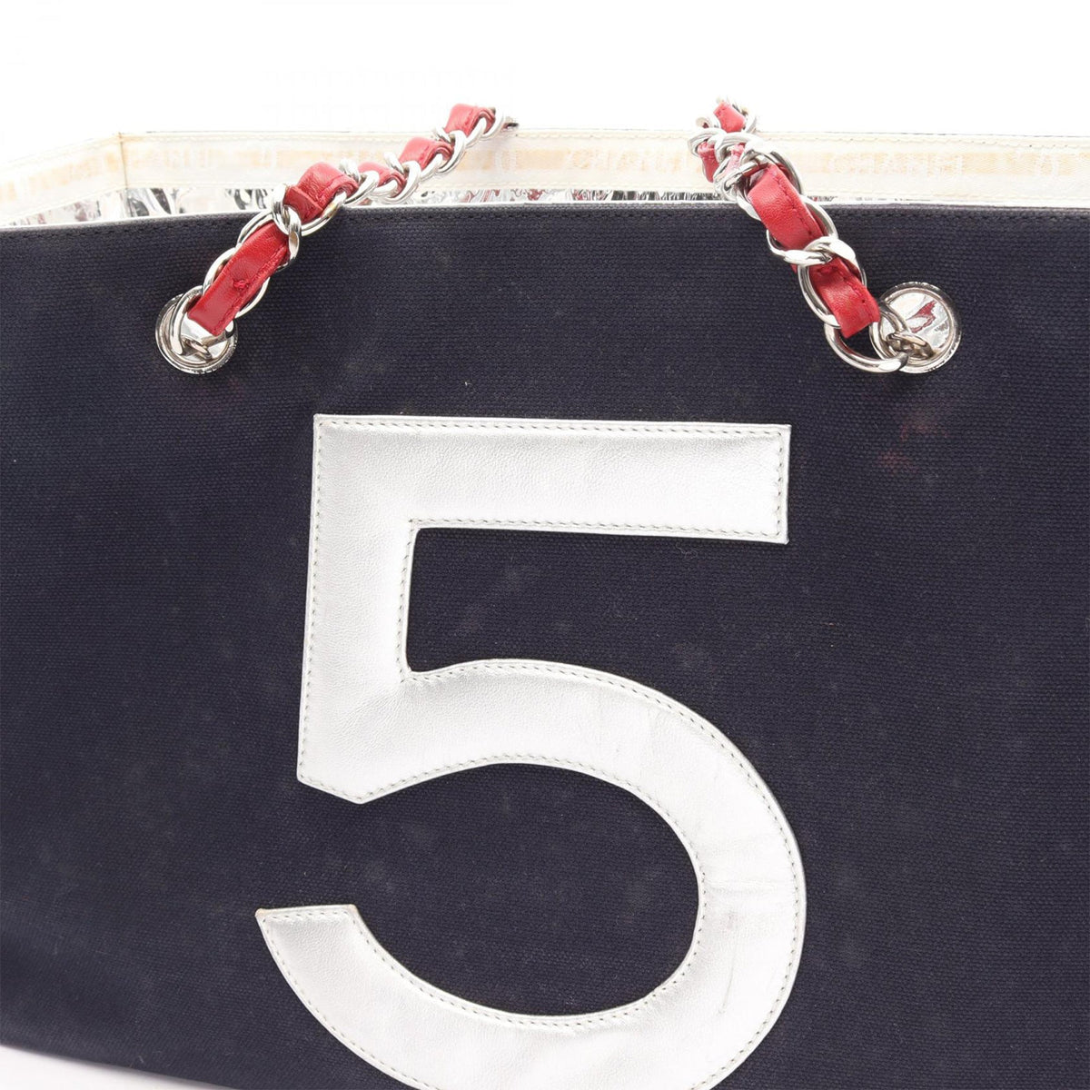 Chanel No. 5 Shopping Tote Bag — Blue