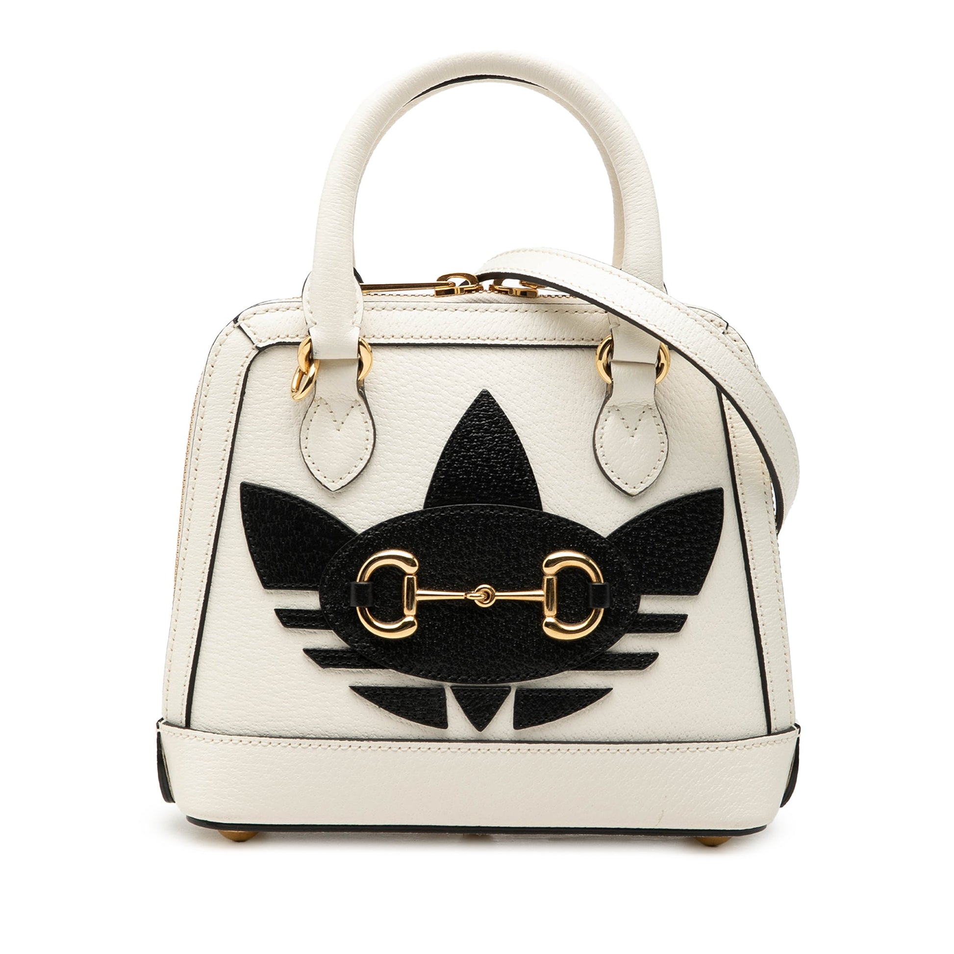 Gucci Adidas Mini Leather Horsebit 1955 Top Handle Bag