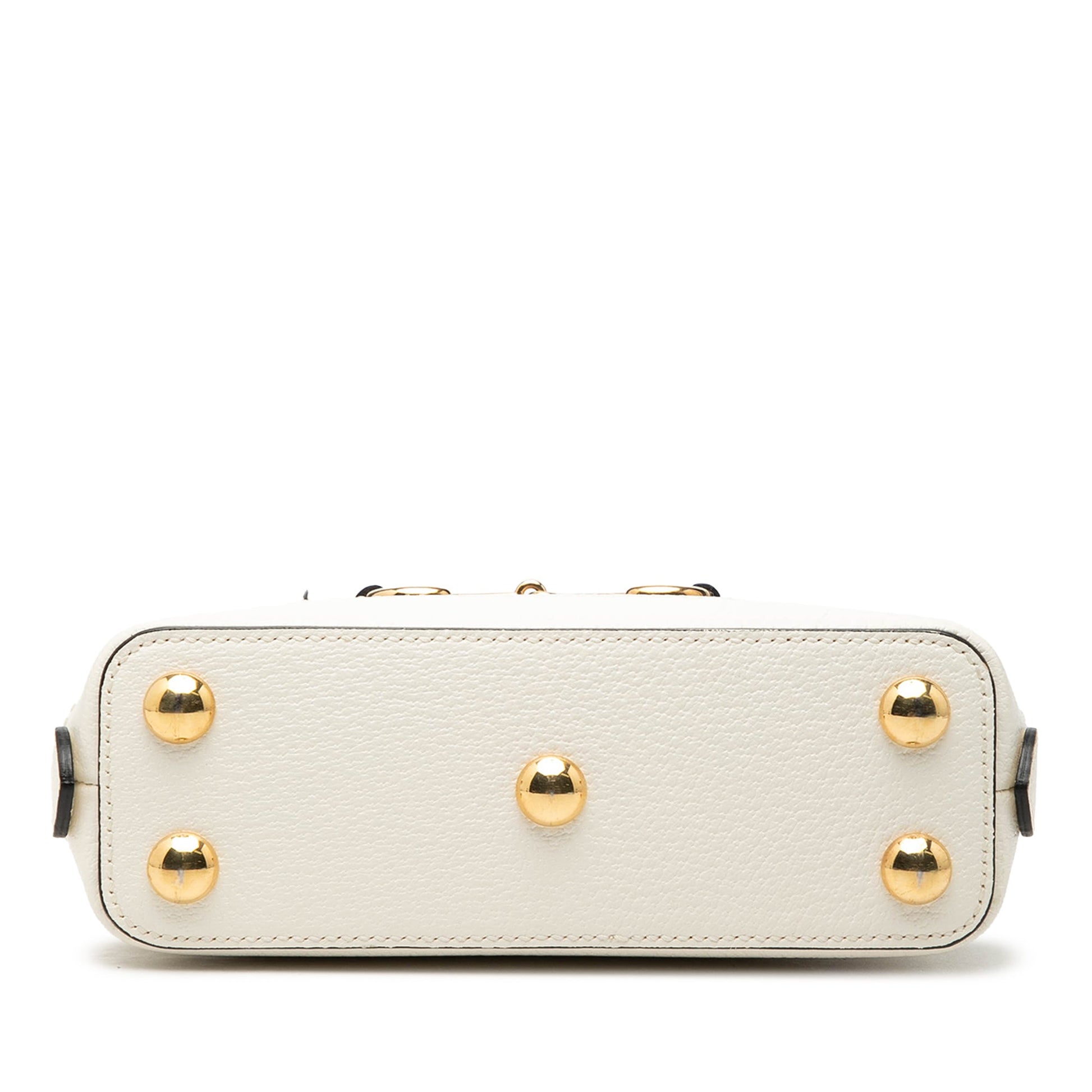 Gucci Adidas Mini Leather Horsebit 1955 Top Handle Bag