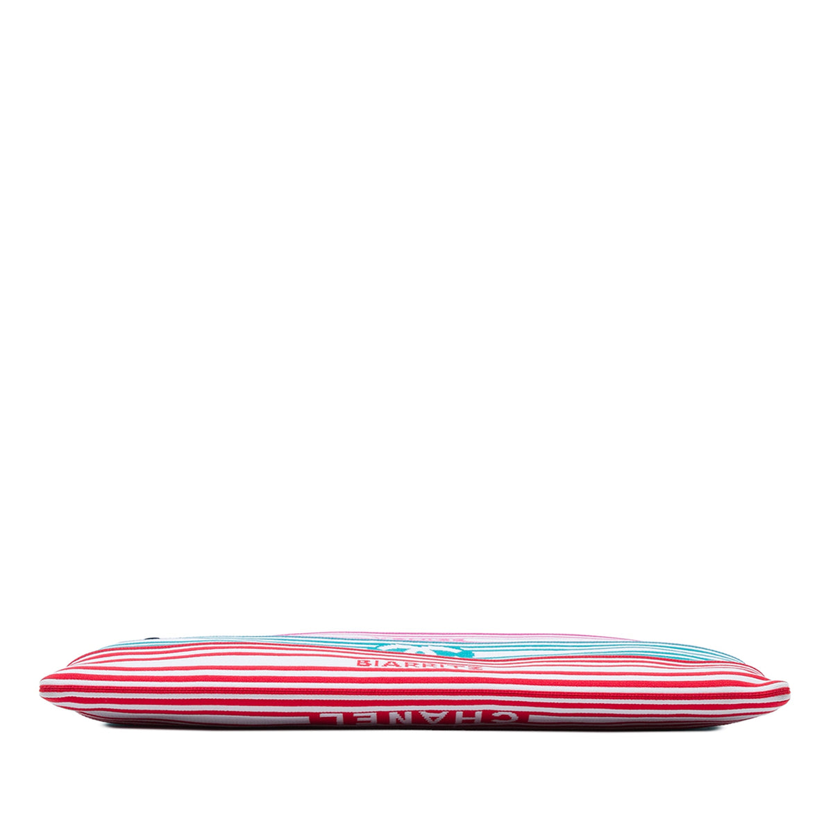 Chanel Venise Biarritz Mixed Fibers Clutch — White