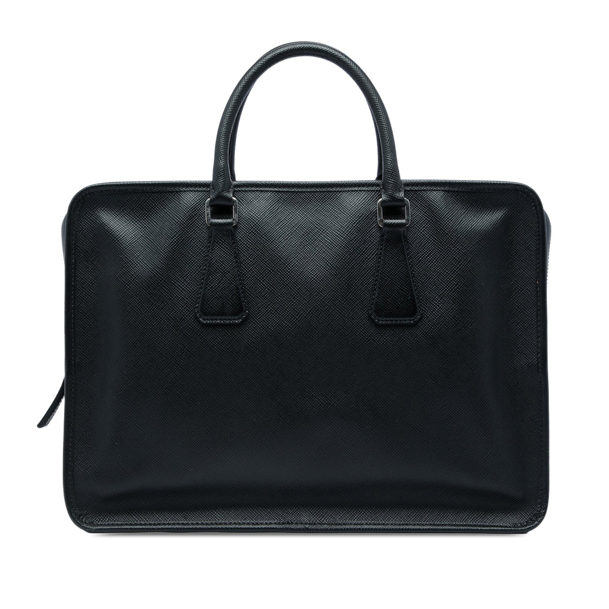 Prada Saffiano Business Bag — Black