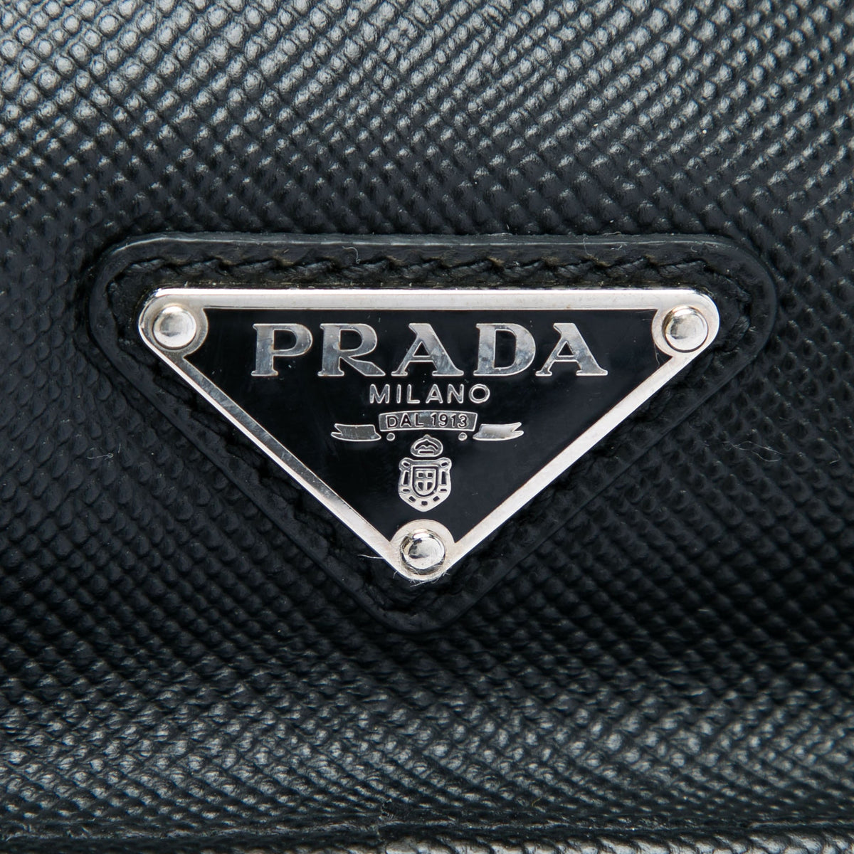 Prada Saffiano Business Bag — Black