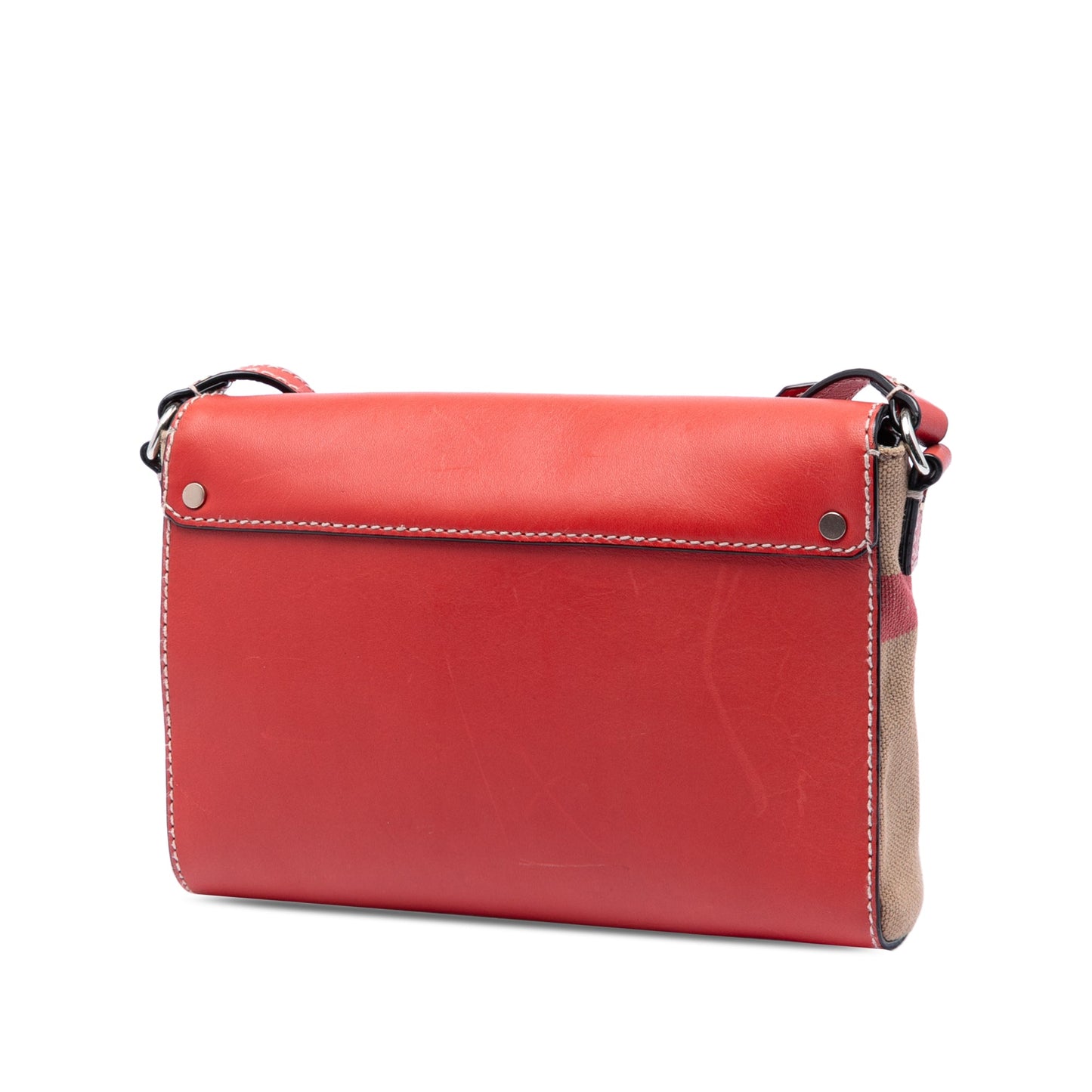 Burberry Leather and House Check Canvas Henham Crossbody
