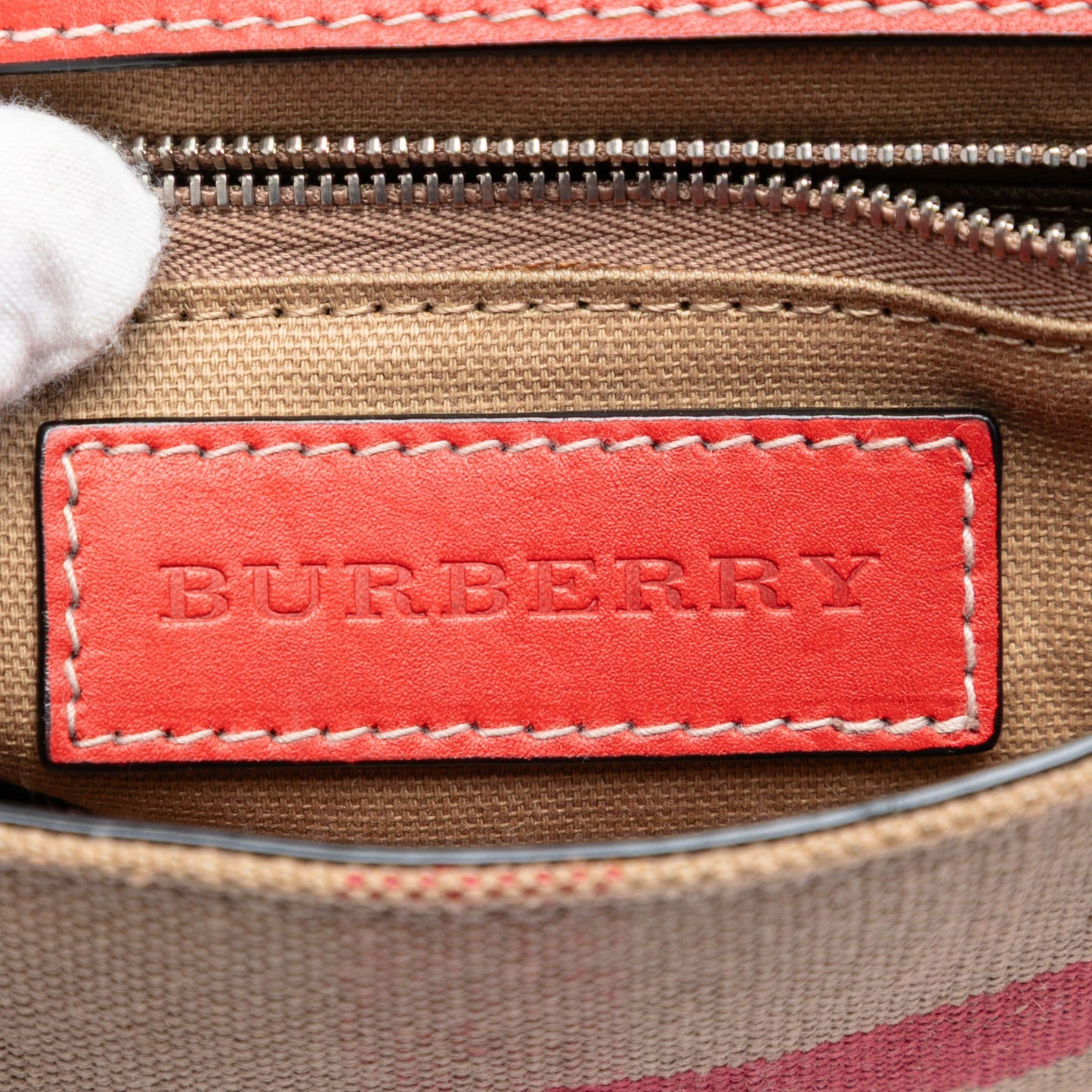 Burberry Leather and House Check Canvas Henham Crossbody