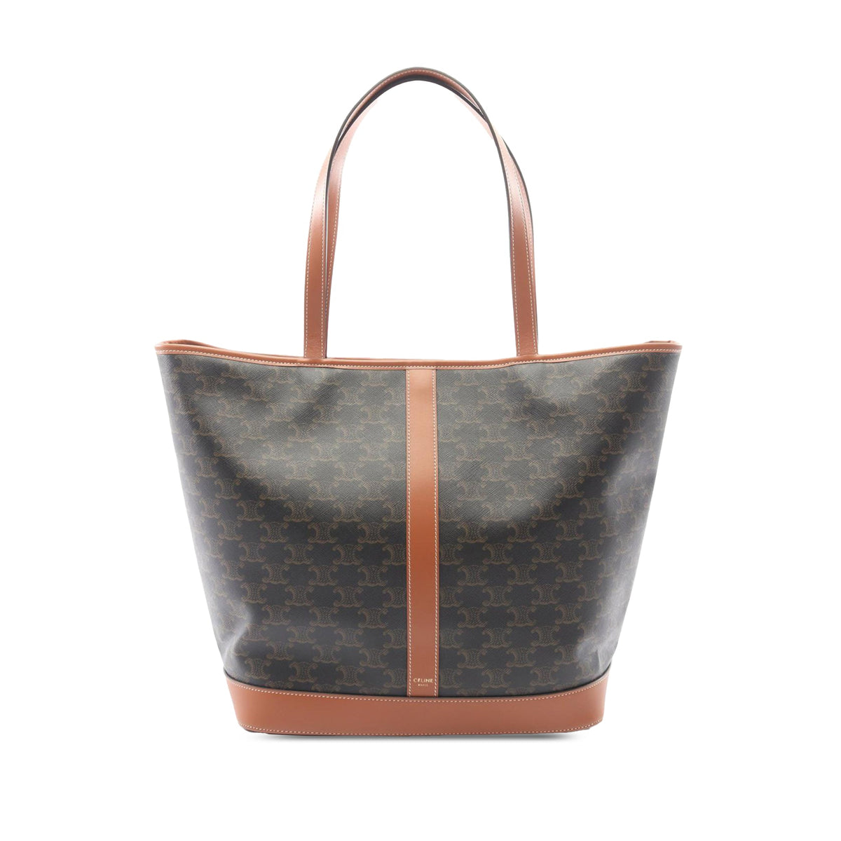 Celine Medium Triomphe Coated Canvas Cabas Tote