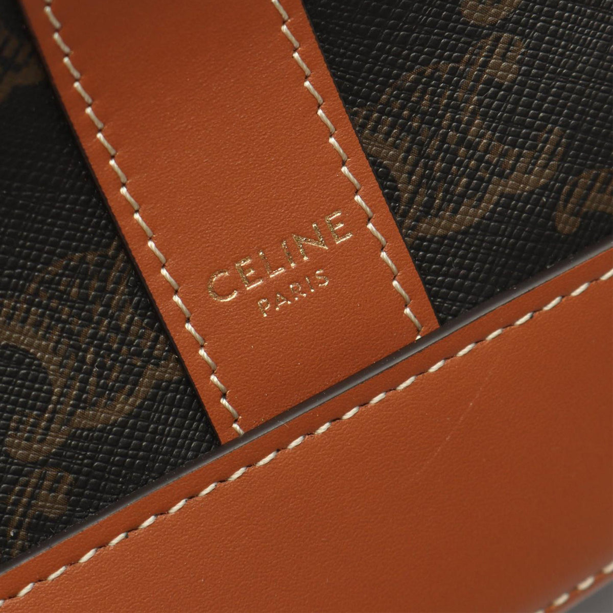 Celine Medium Triomphe Coated Canvas Cabas Tote