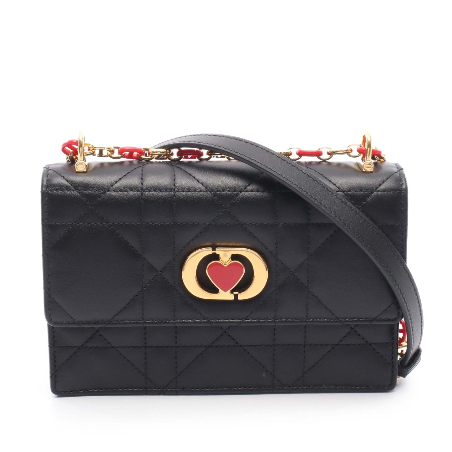 Dior DiorAmour Mini Lambskin Macrocannage Miss Caro Crossbody