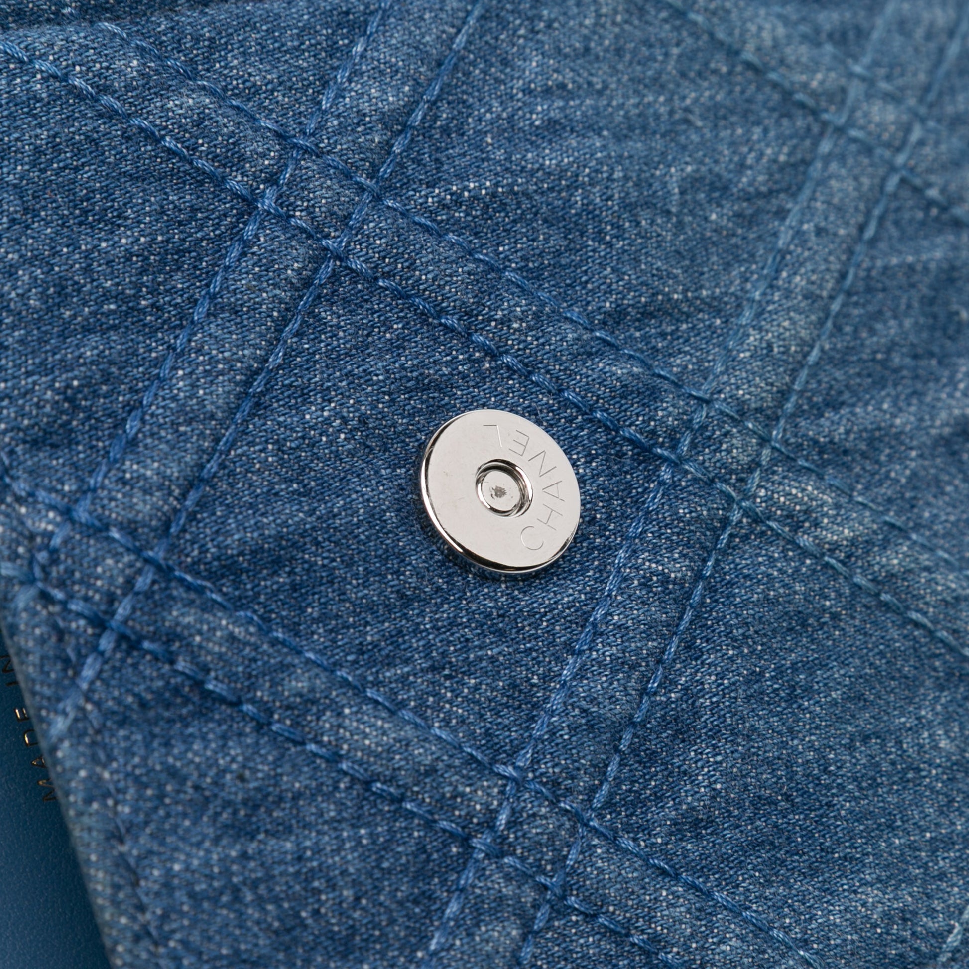 Chanel Denim 19 Phone Holder with Chain