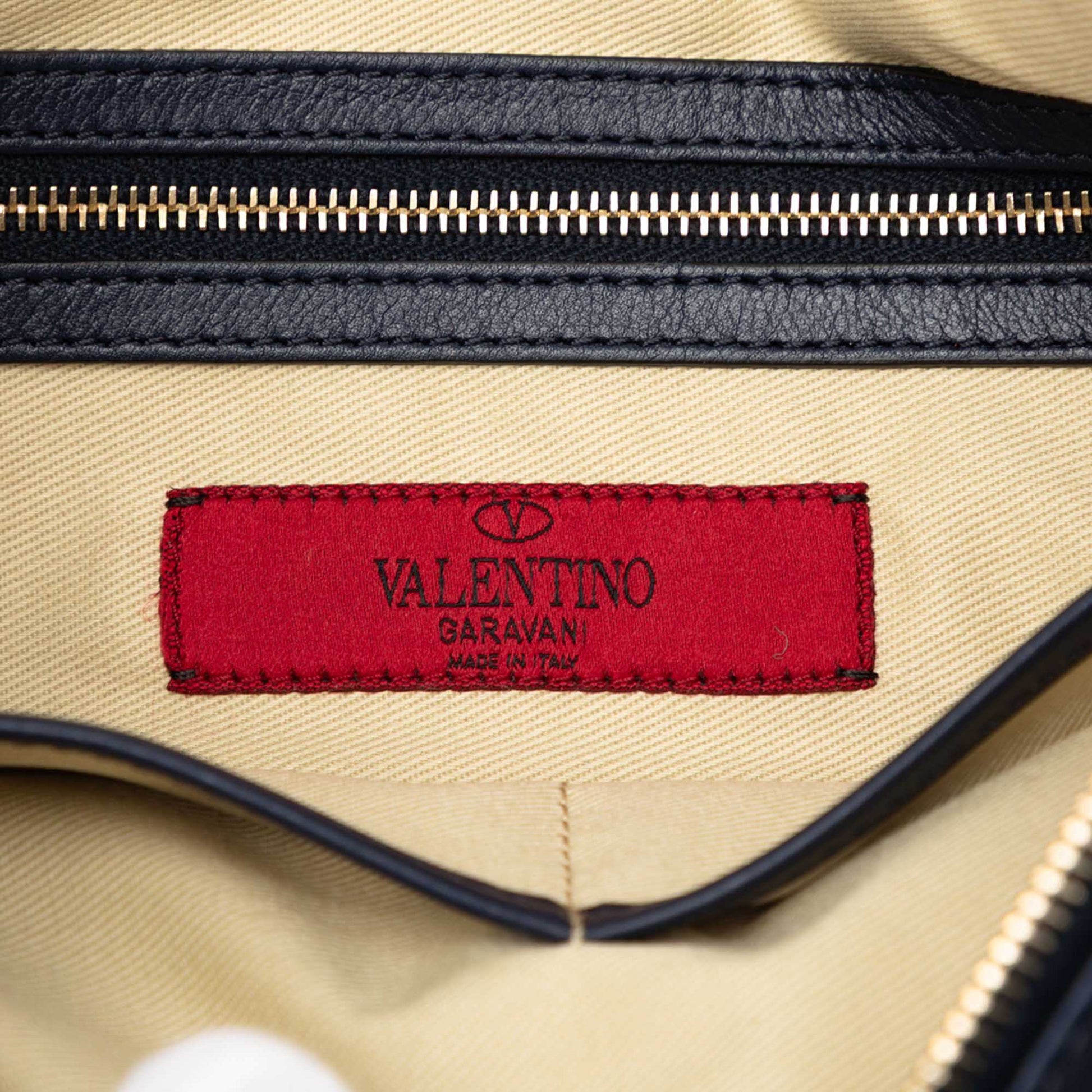 Valentino Leather Rockstud Clutch