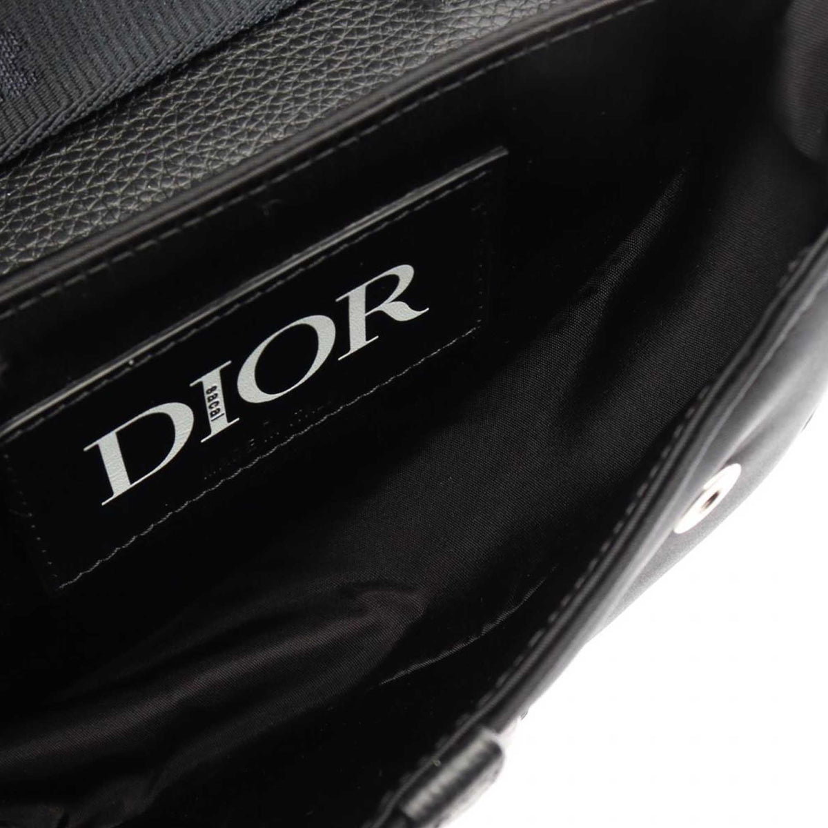 Dior Sacai Mini Nylon and Leather Saddle Crossbody