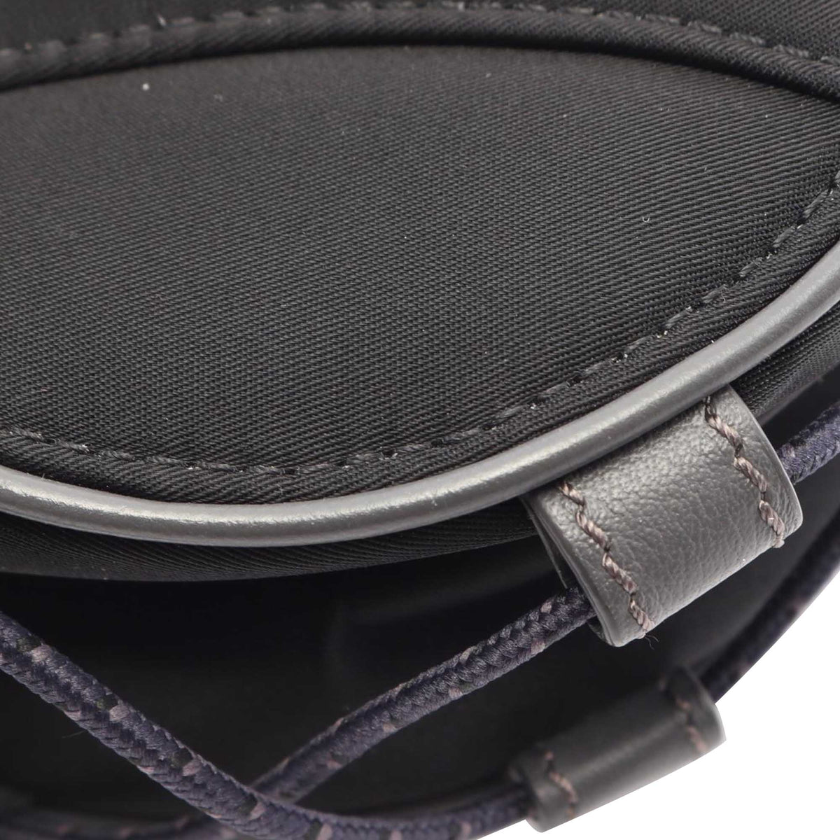 Dior Sacai Mini Nylon and Leather Saddle Crossbody